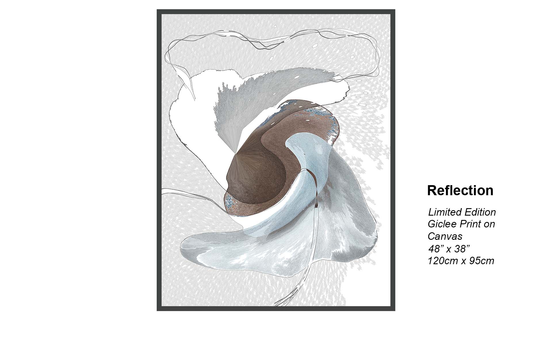 Reflection – Contemporary Abstract Serenity | Limited Edition Giclée Canvas Art