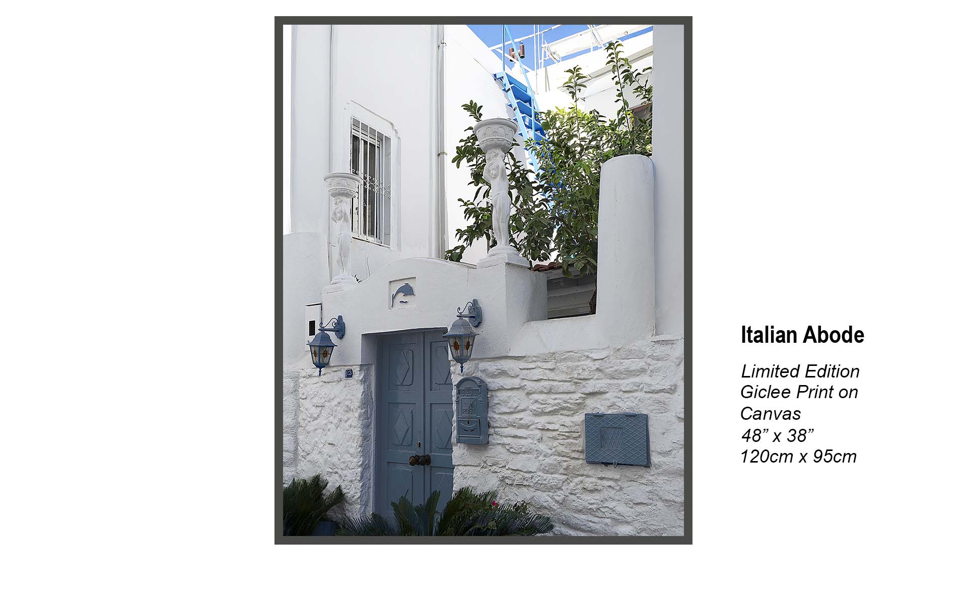 Italian Abode – Mediterranean Architecture Giclée Canvas Art Print