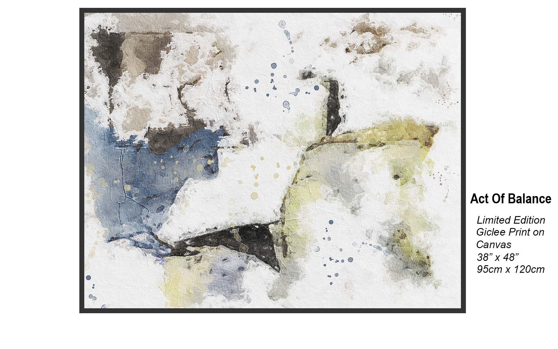 Act of Balance – Contemporary Abstract Harmony Giclée Canvas Art