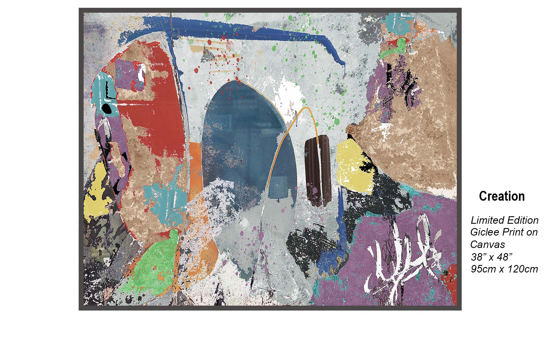 Creation – Bold Contemporary Abstract Expression Giclée Canvas Art