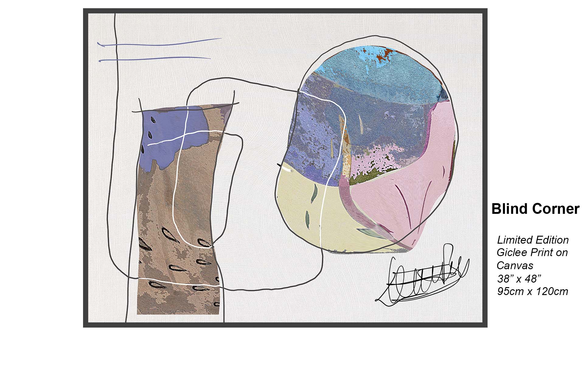 Blind Corner – Contemporary Minimal Abstract Giclée Canvas Art