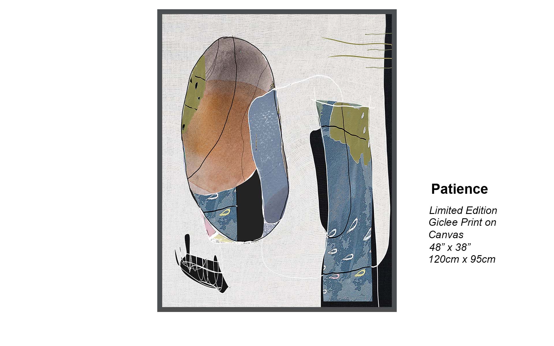 Patience – Contemporary Minimal Abstract Giclée Canvas Art Print