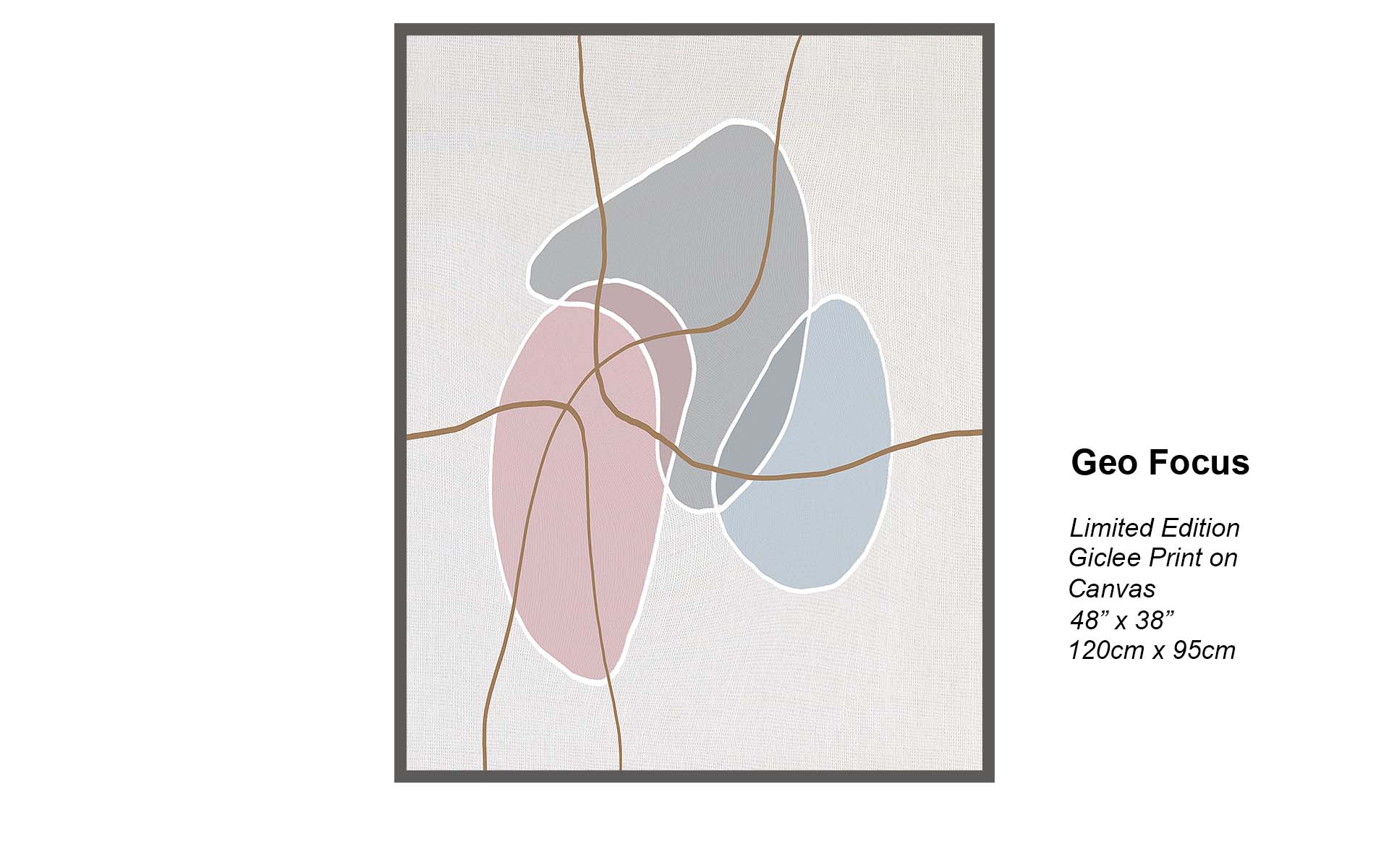 Geo Focus – Modern Minimalist Geometric Abstract | Limited Edition Giclée Canvas
