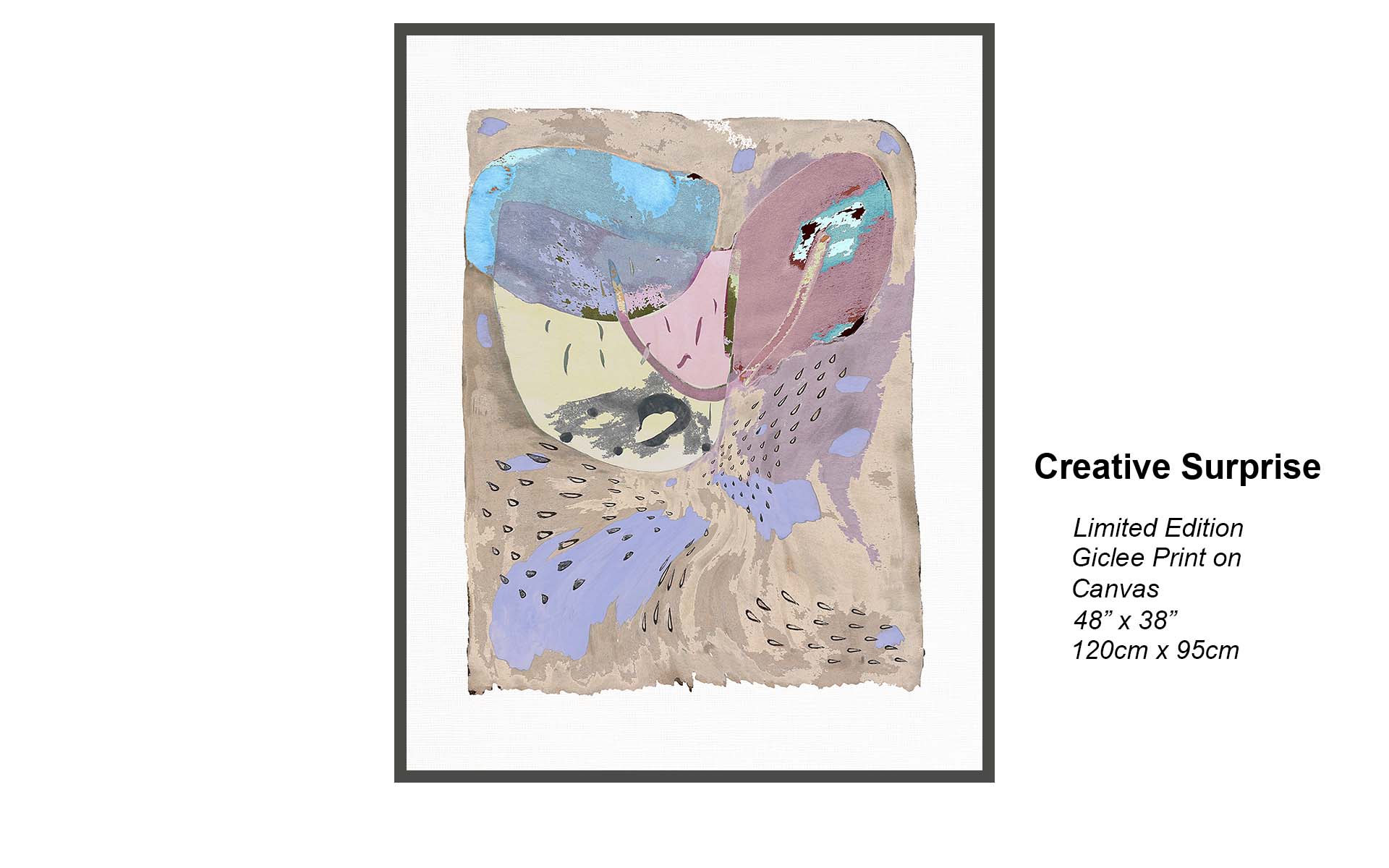 Creative Surprise – Playful Modern Abstract Art | Limited Edition Giclée Canvas Print
