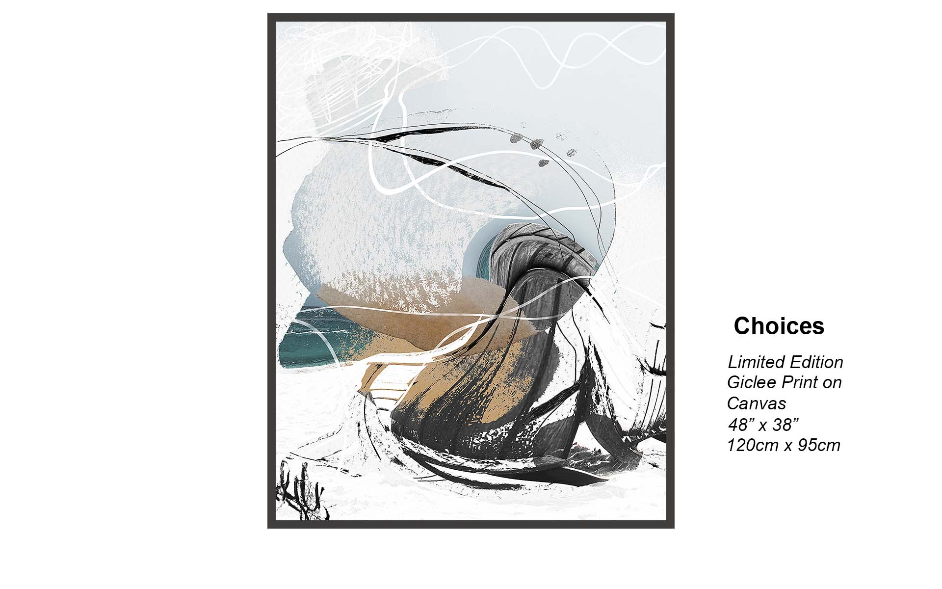 Choices – Contemporary Abstract Coastal-Inspired Limited Edition Canvas