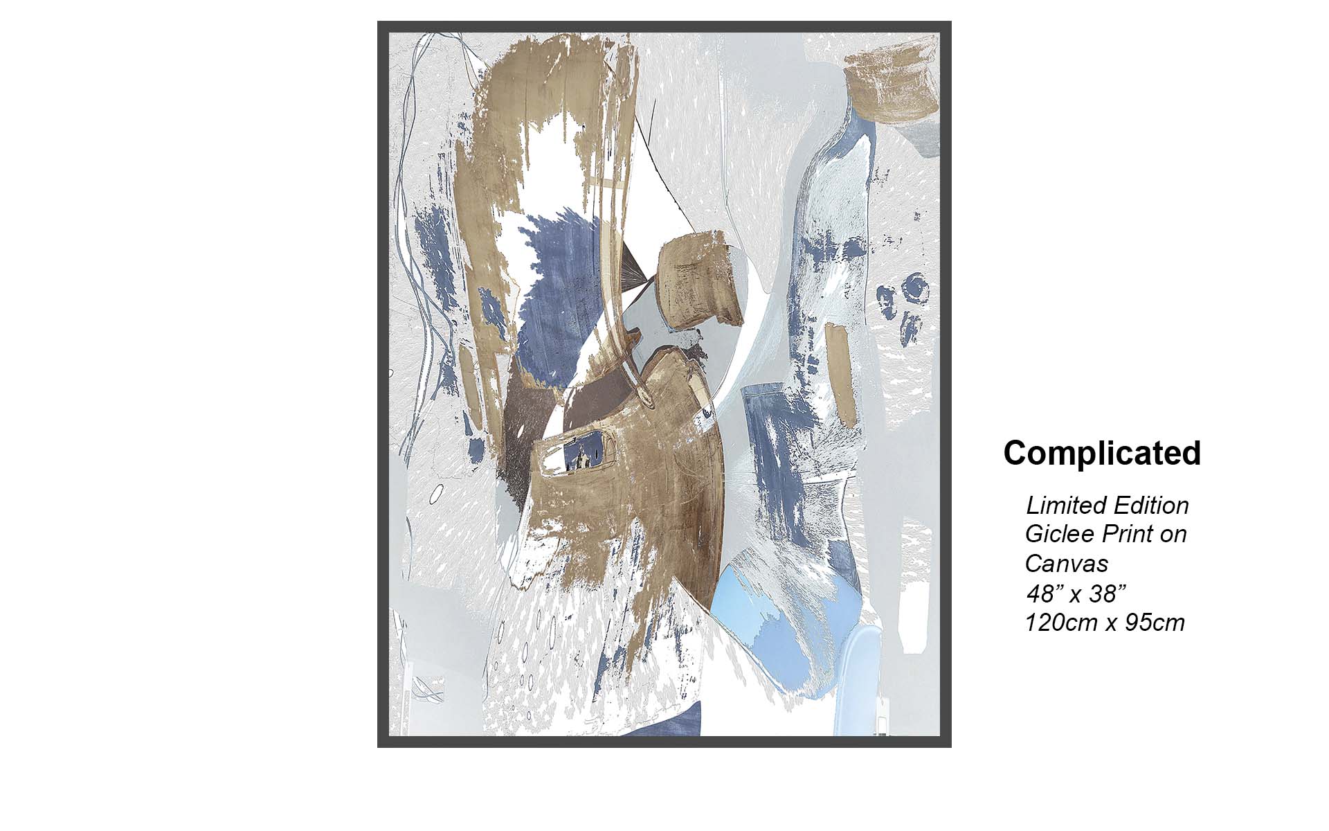 Complicated – Contemporary Abstract Expression | Limited Edition Giclée Canvas