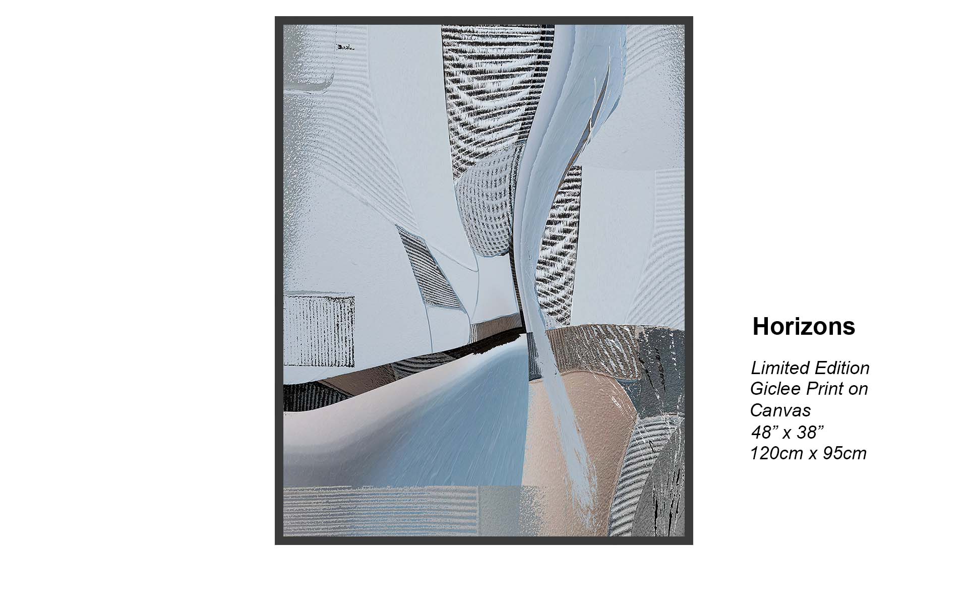 Horizons – Modern Textured Abstract Art | Limited Edition Giclée Canvas