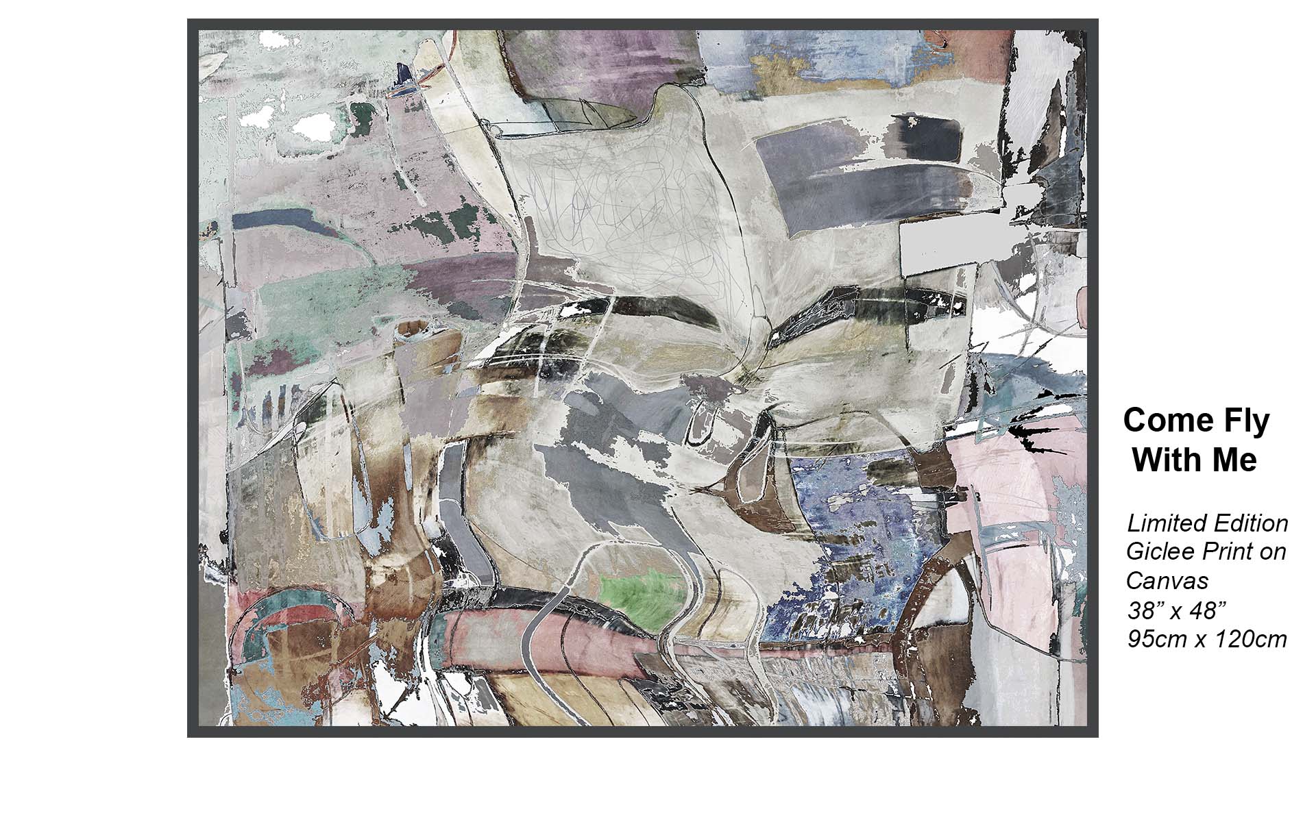 Come Fly With Me – Expressive Contemporary Abstract | Limited Edition Giclée Canva