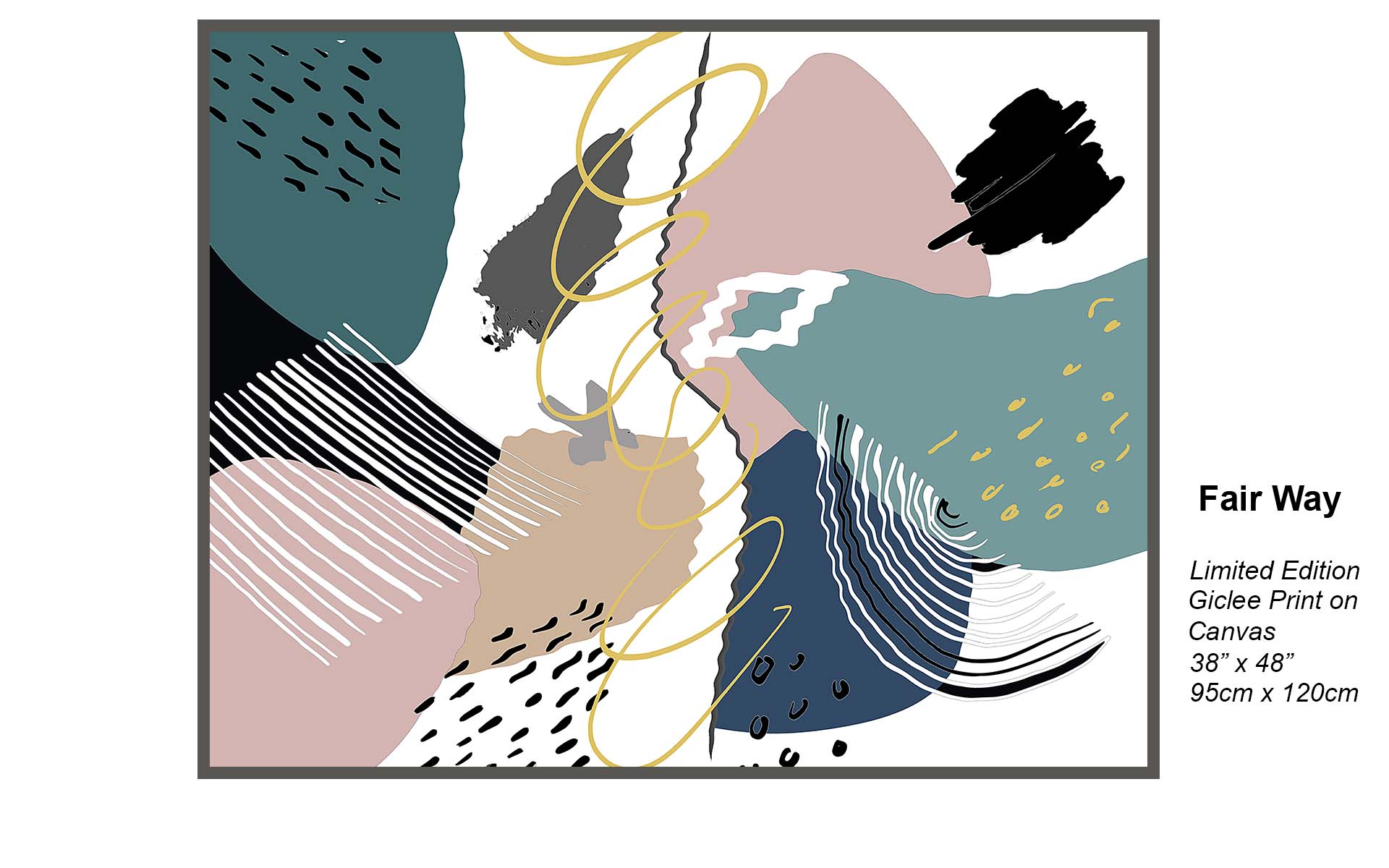 Fair Way – Contemporary Abstract Harmony | Limited Edition Giclée Canvas