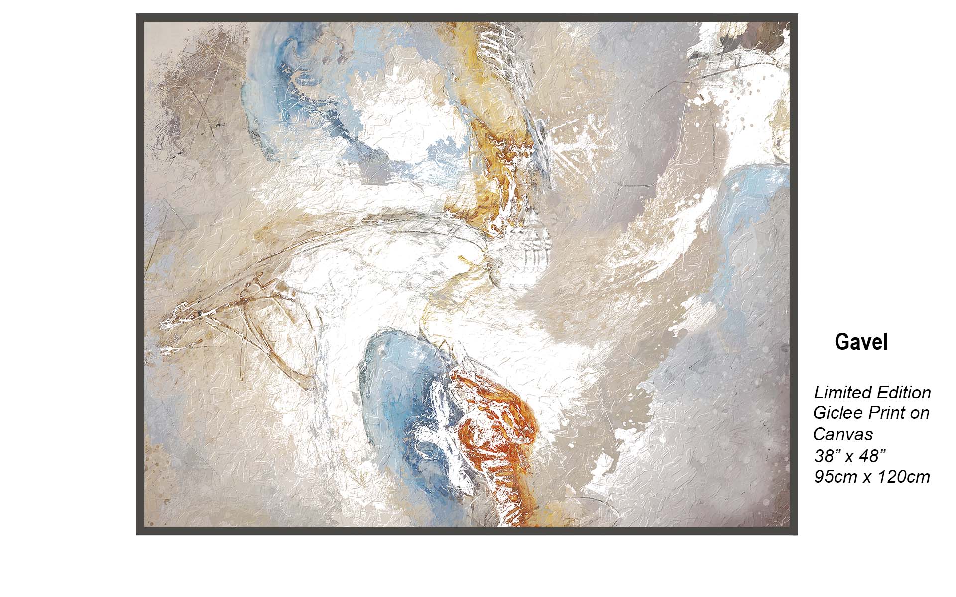 Gavel – Justice-Inspired Abstract Art | Limited Edition Giclée Canvas