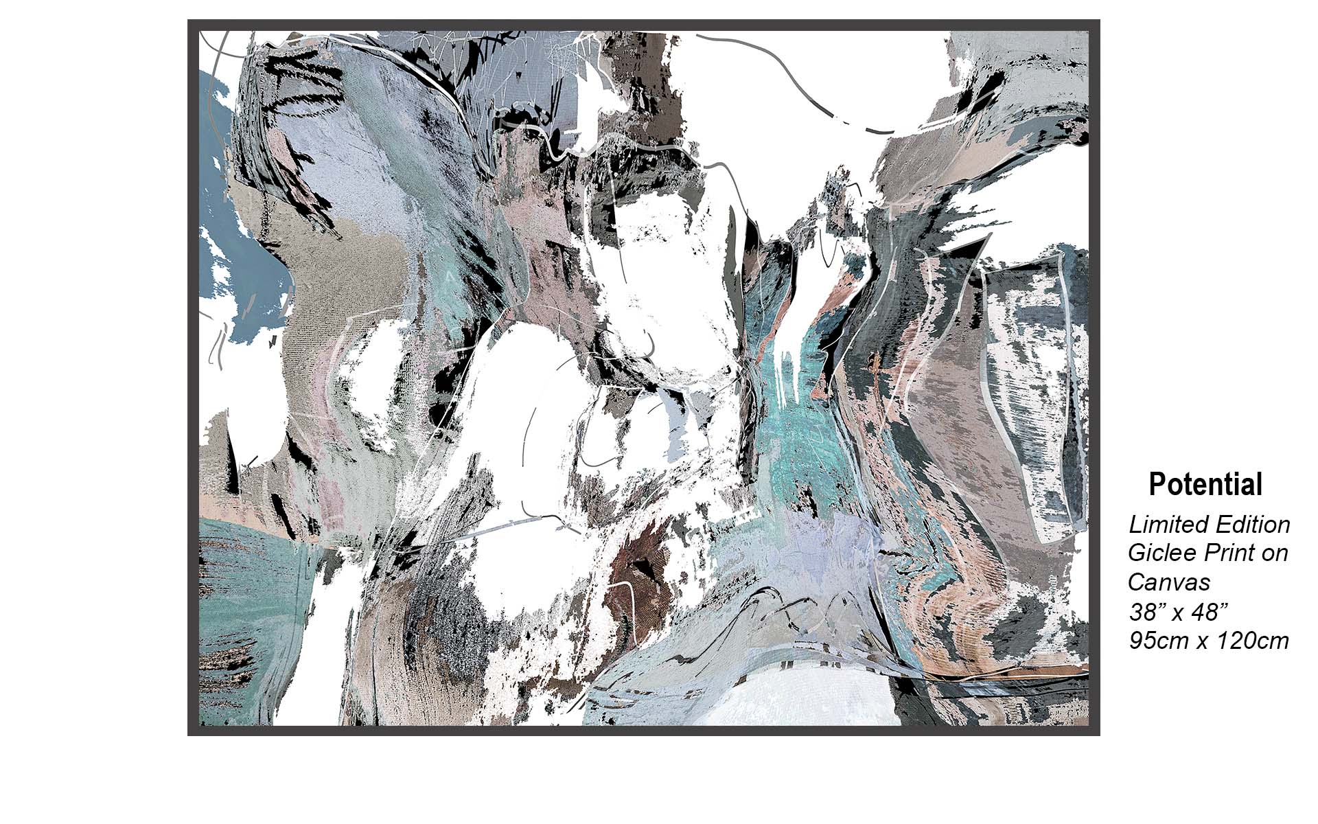 Potential – Contemporary Abstract Giclée Canvas Print | Limited Edition 38” x 48”  Meta Description: