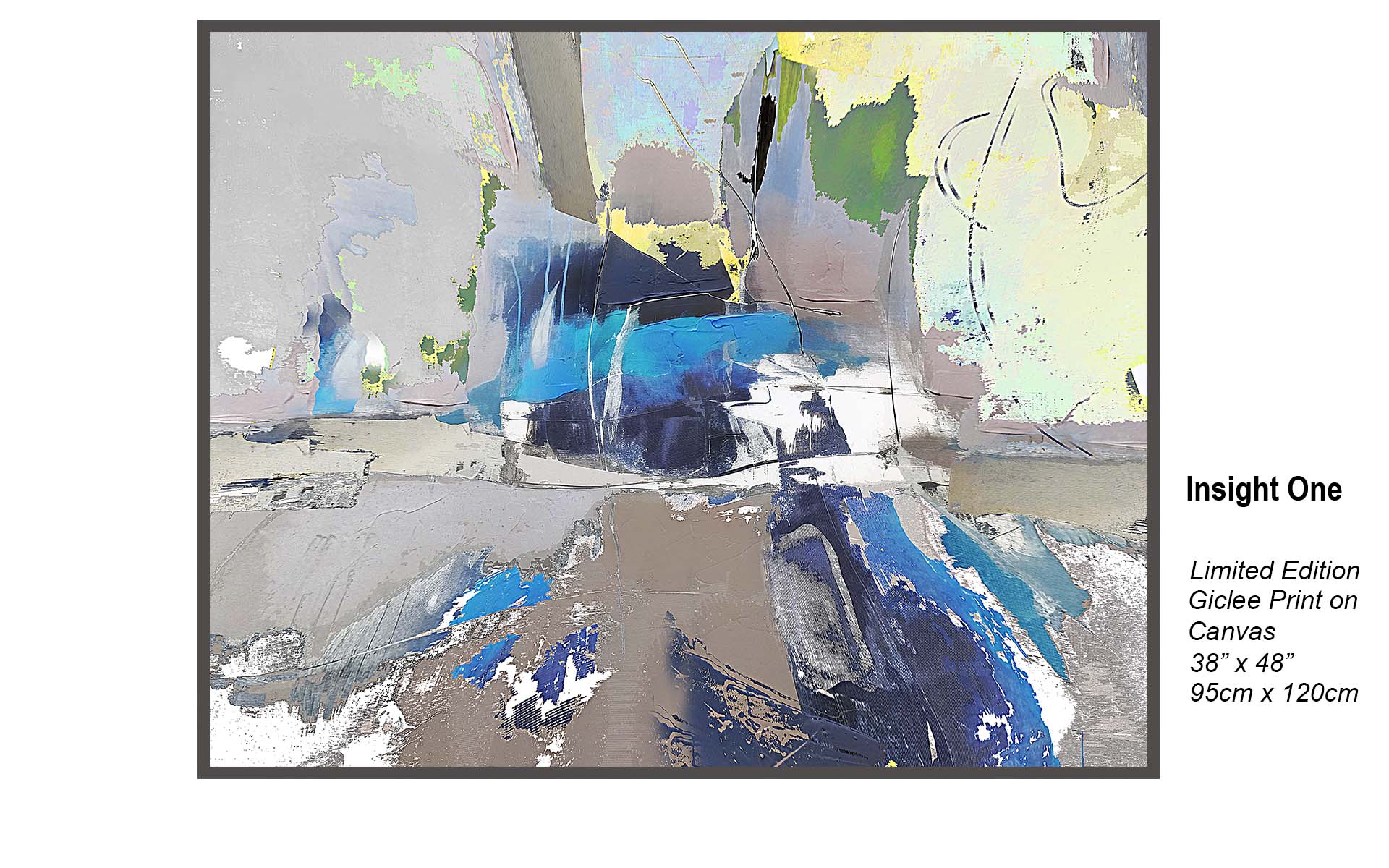 Insight One – Modern Contemporary Abstract Canvas Art | Limited Edition Giclée Print 38” x 48”