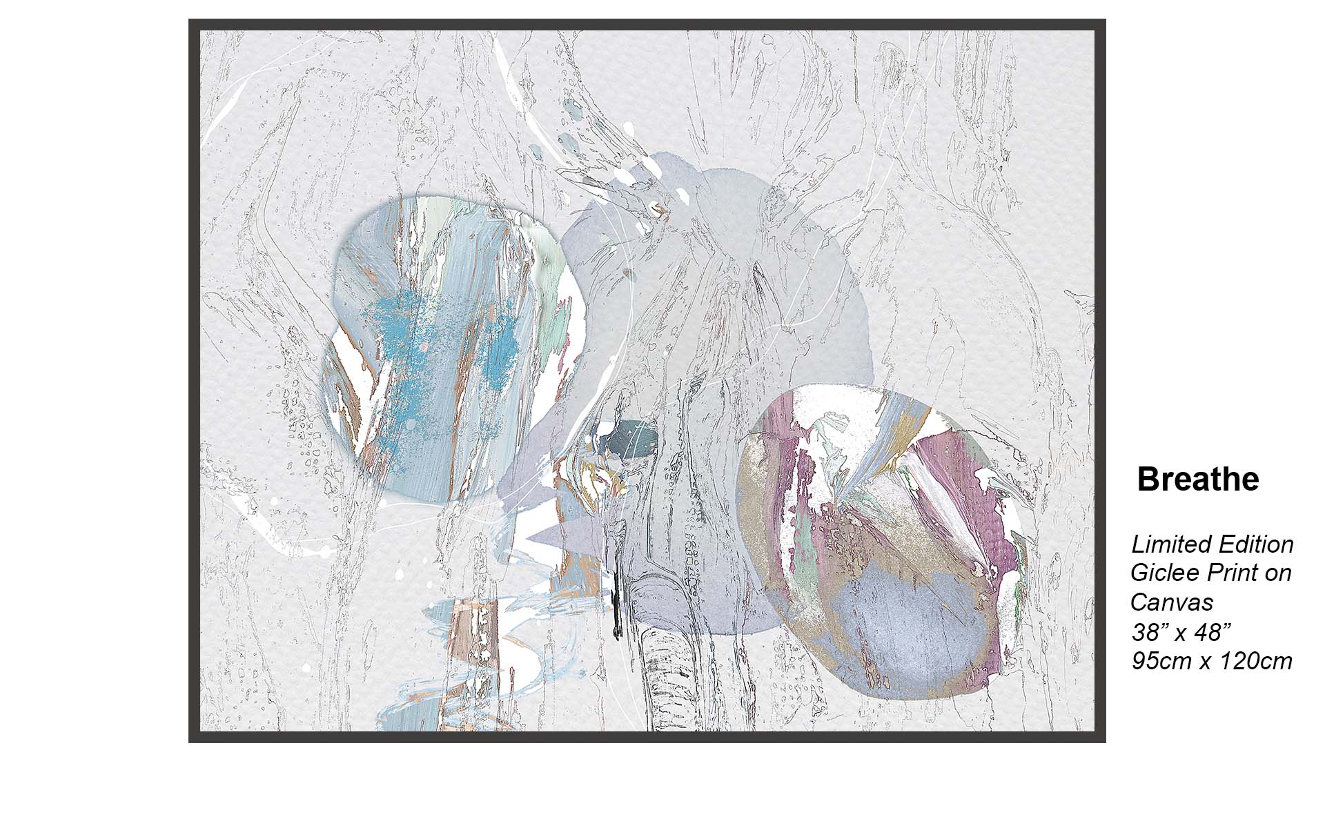 Breathe – Serene Contemporary Abstract Canvas Art | Limited Edition Giclée Print 38” x 48”