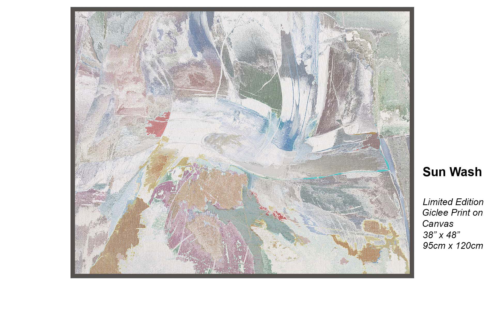 Sun Wash – Light-Filled Contemporary Abstract Canvas Art | Limited Edition Giclée Print 38” x 48”