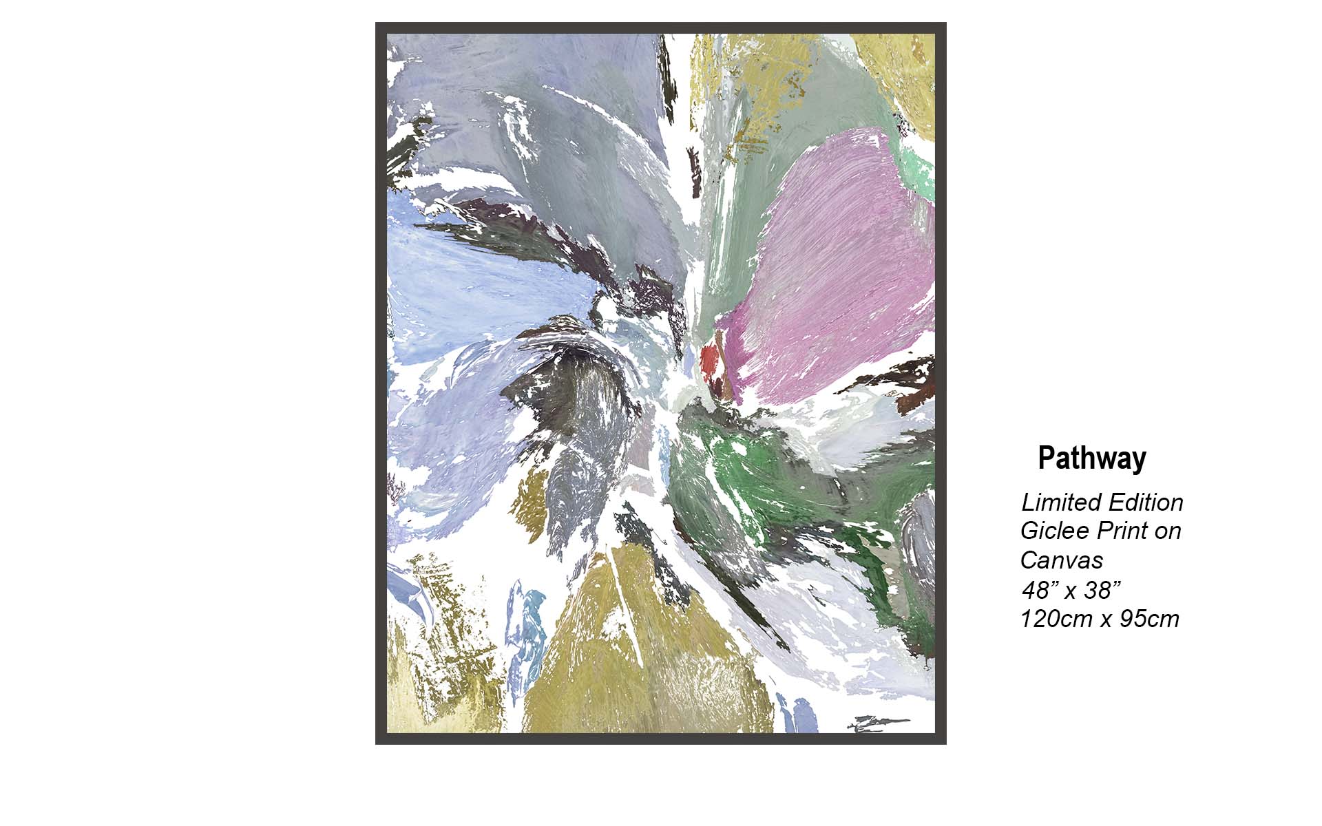 Pathway – Expressive Contemporary Abstract Canvas Art | Limited Edition Giclée Print 48” x 38”