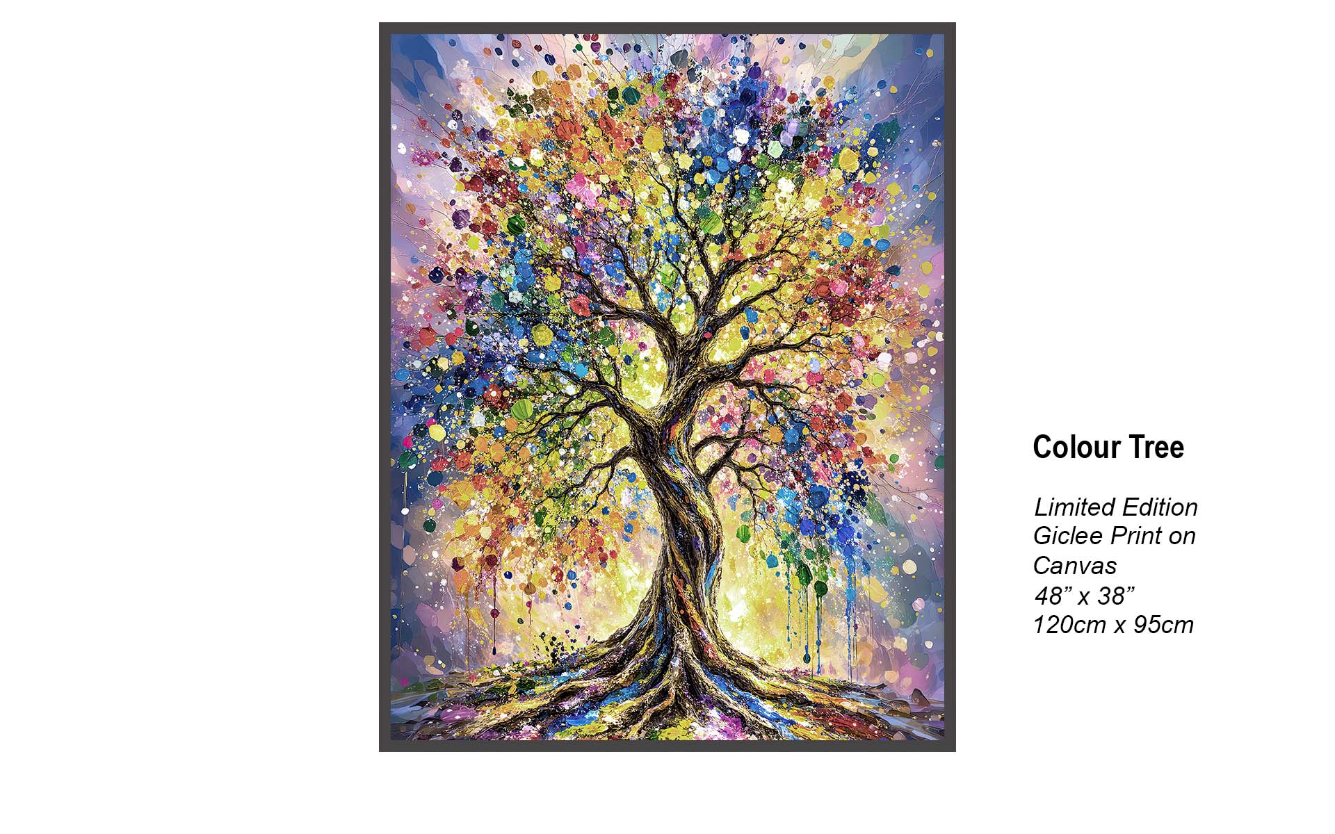 Colour Tree – Vibrant Abstract Tree of Life | Contemporary Colourful Art