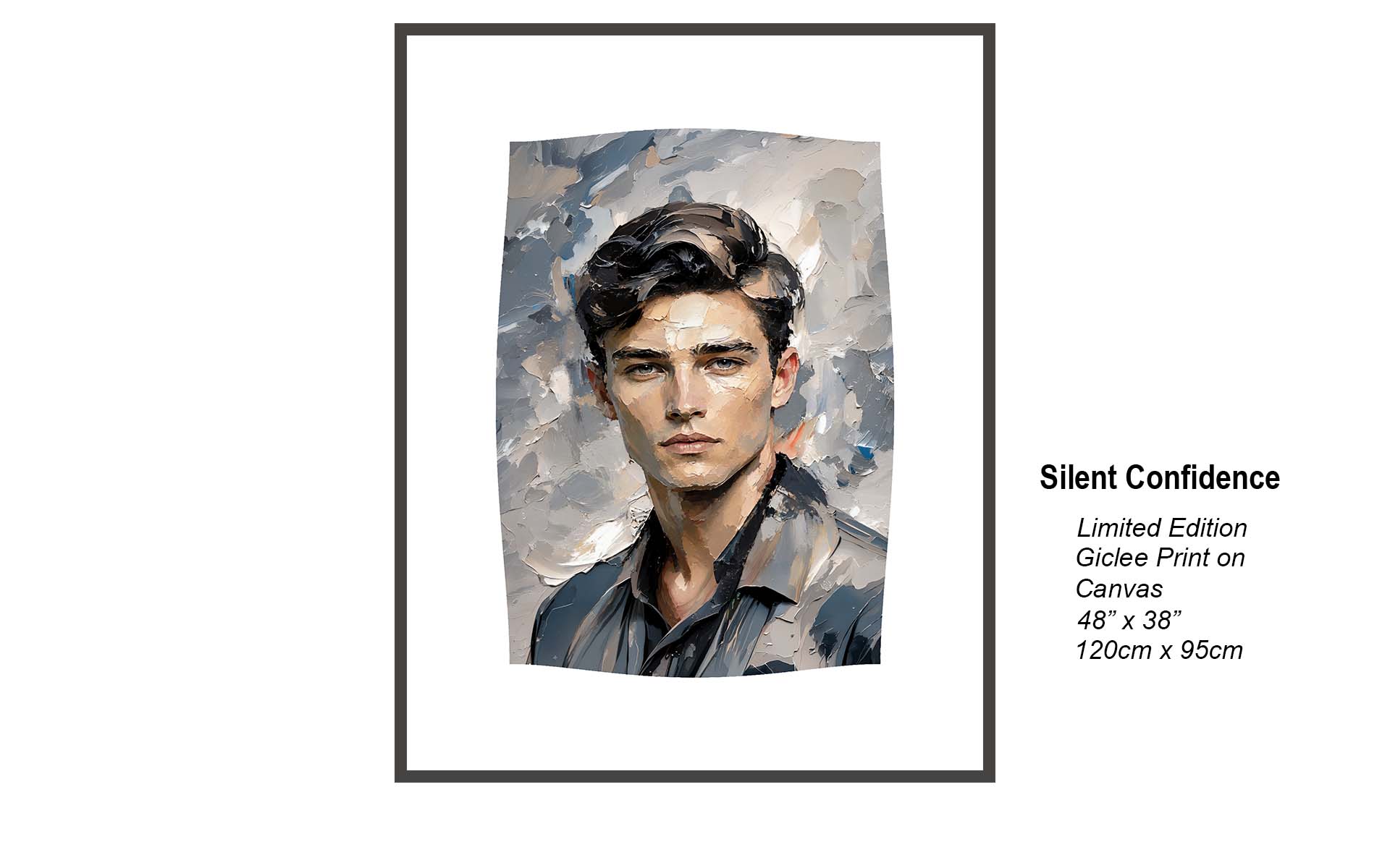 Silent Confidence | Contemporary Textured Portrait Art of a Modern Gentleman