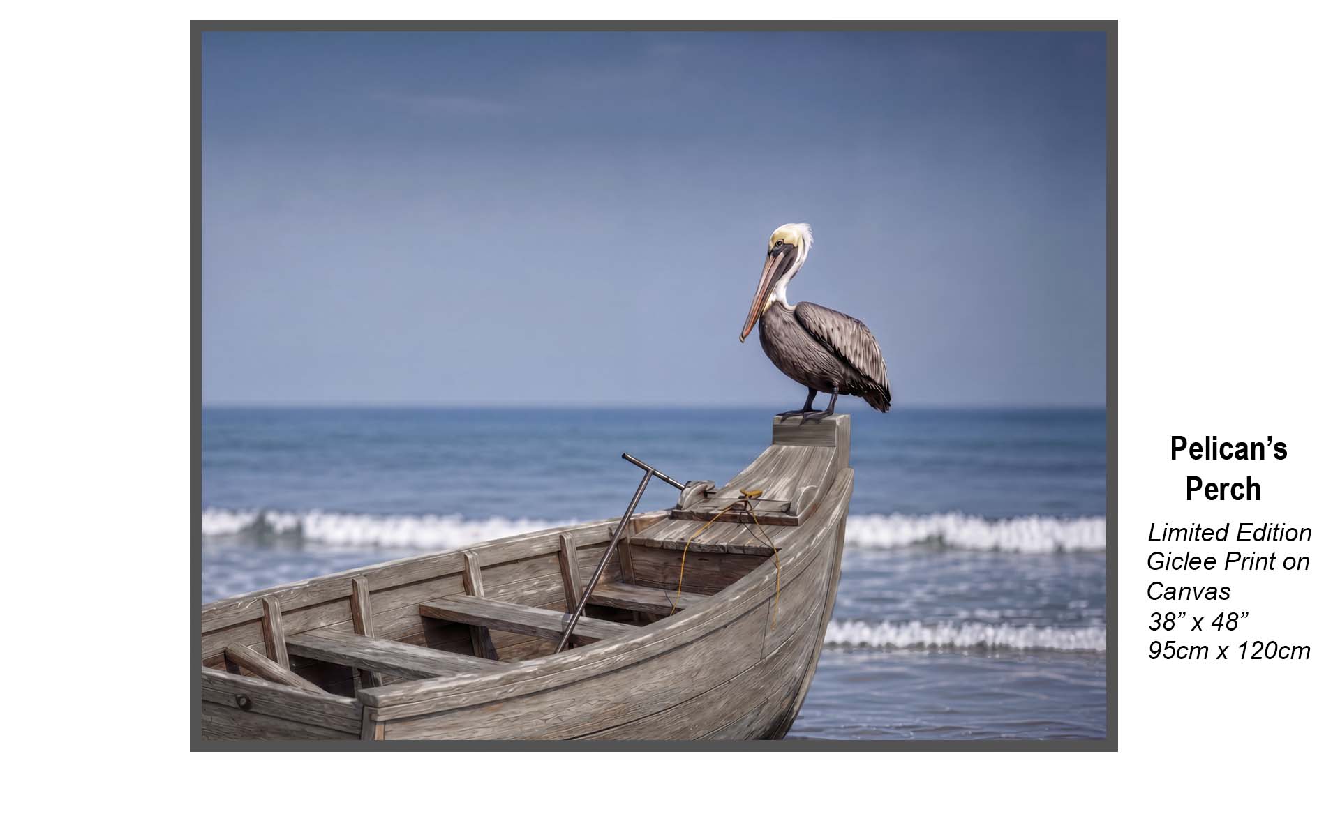Pelican’s Perch – Coastal Boat Art | Nautical Beach Wall Decor