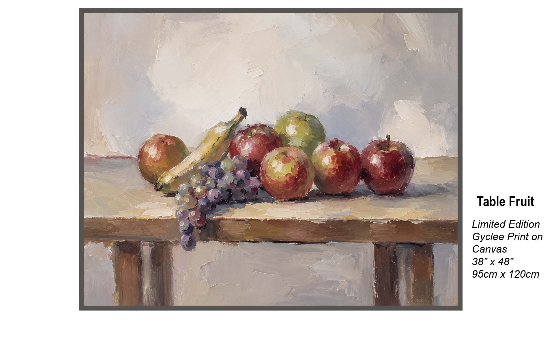 Table Fruit – Impressionist Still Life Giclée Canvas Art Print