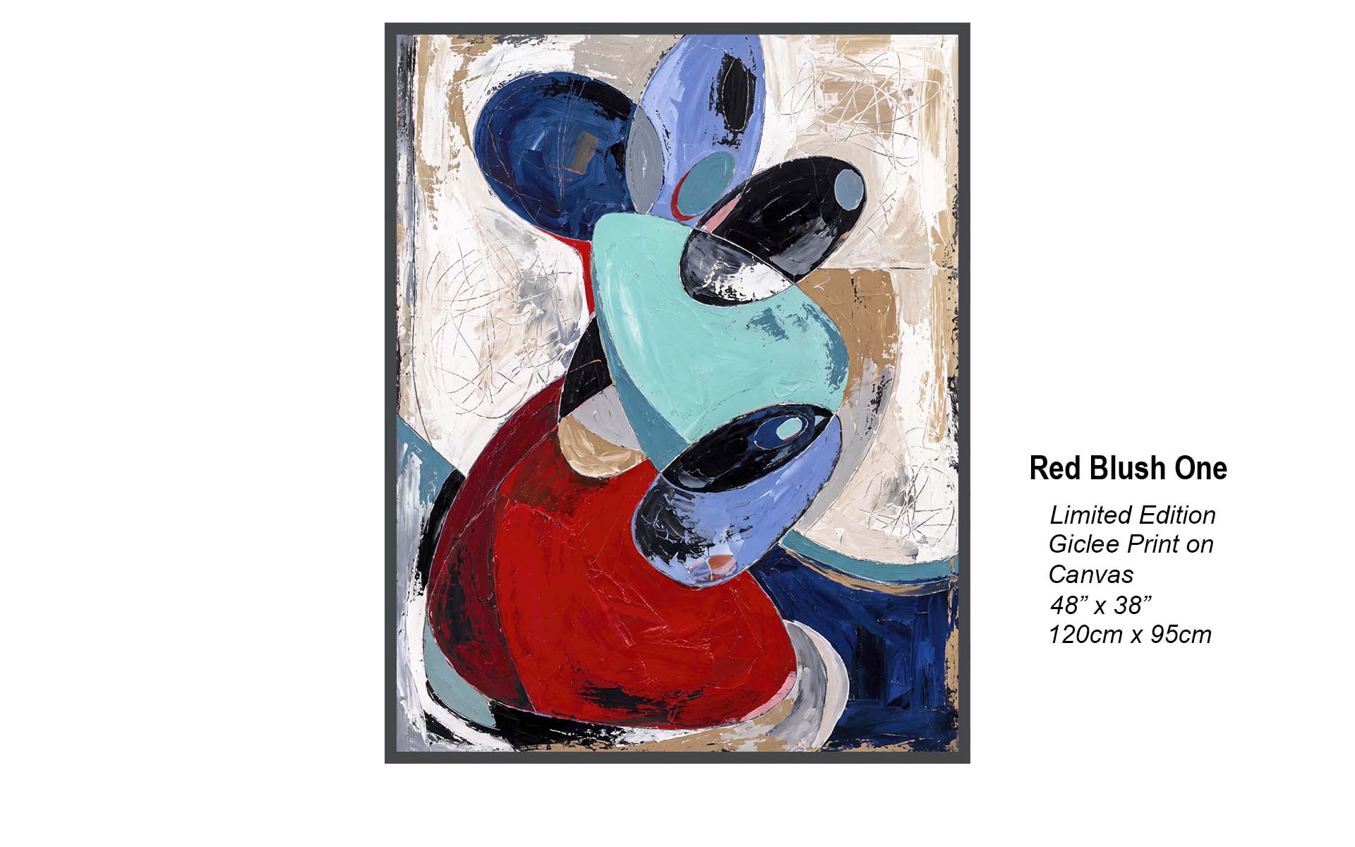 Red Blush One | Contemporary Abstract Art | Studio B Originals