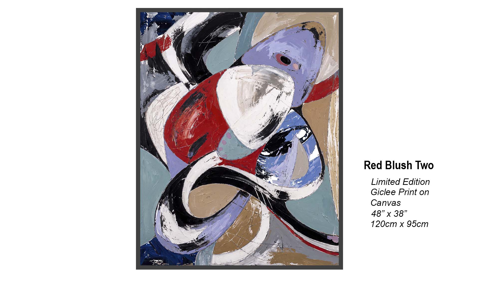 Red Blush Two | Bold Contemporary Abstract Art | Studio B Originals