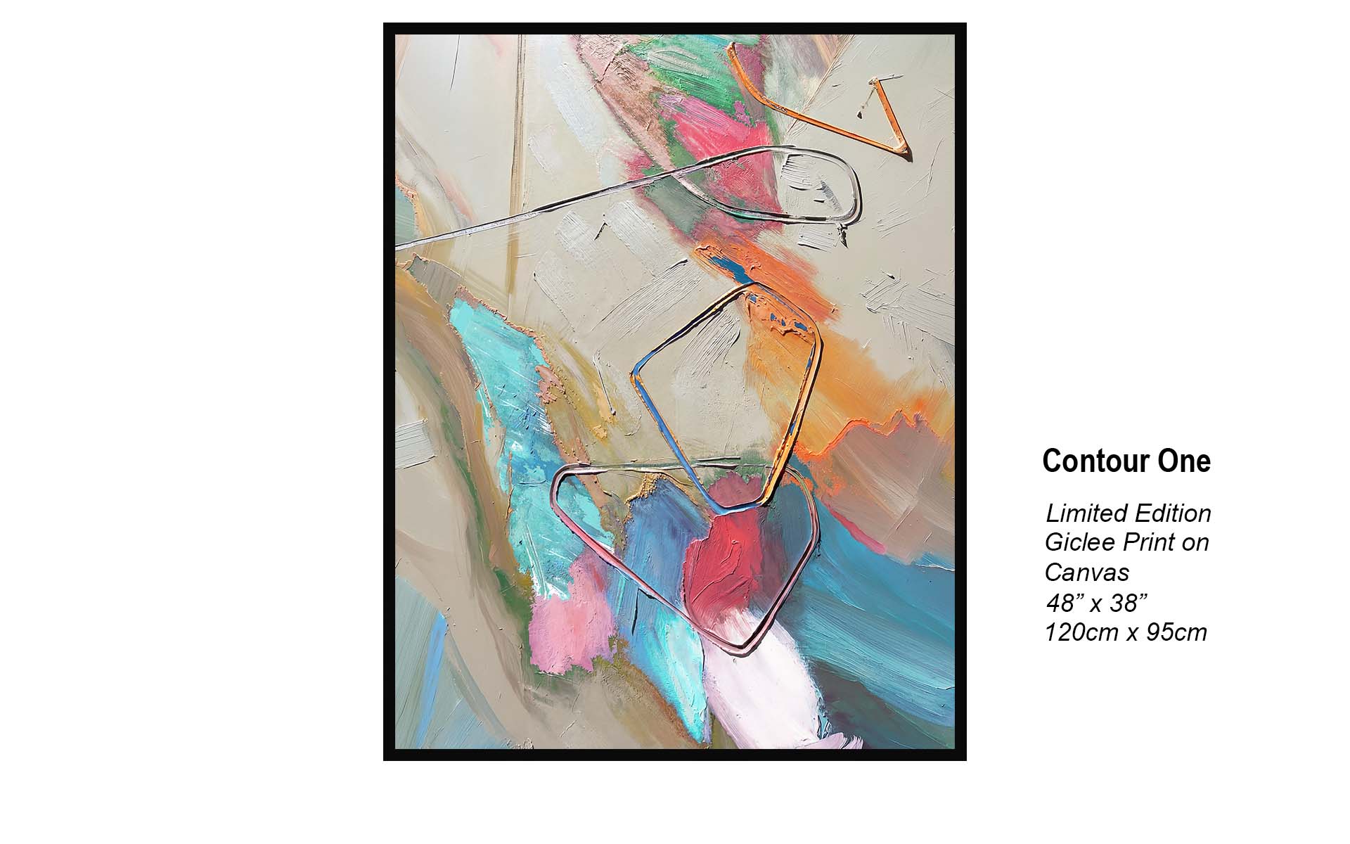 Contour One | Colorful Abstract Impasto Art