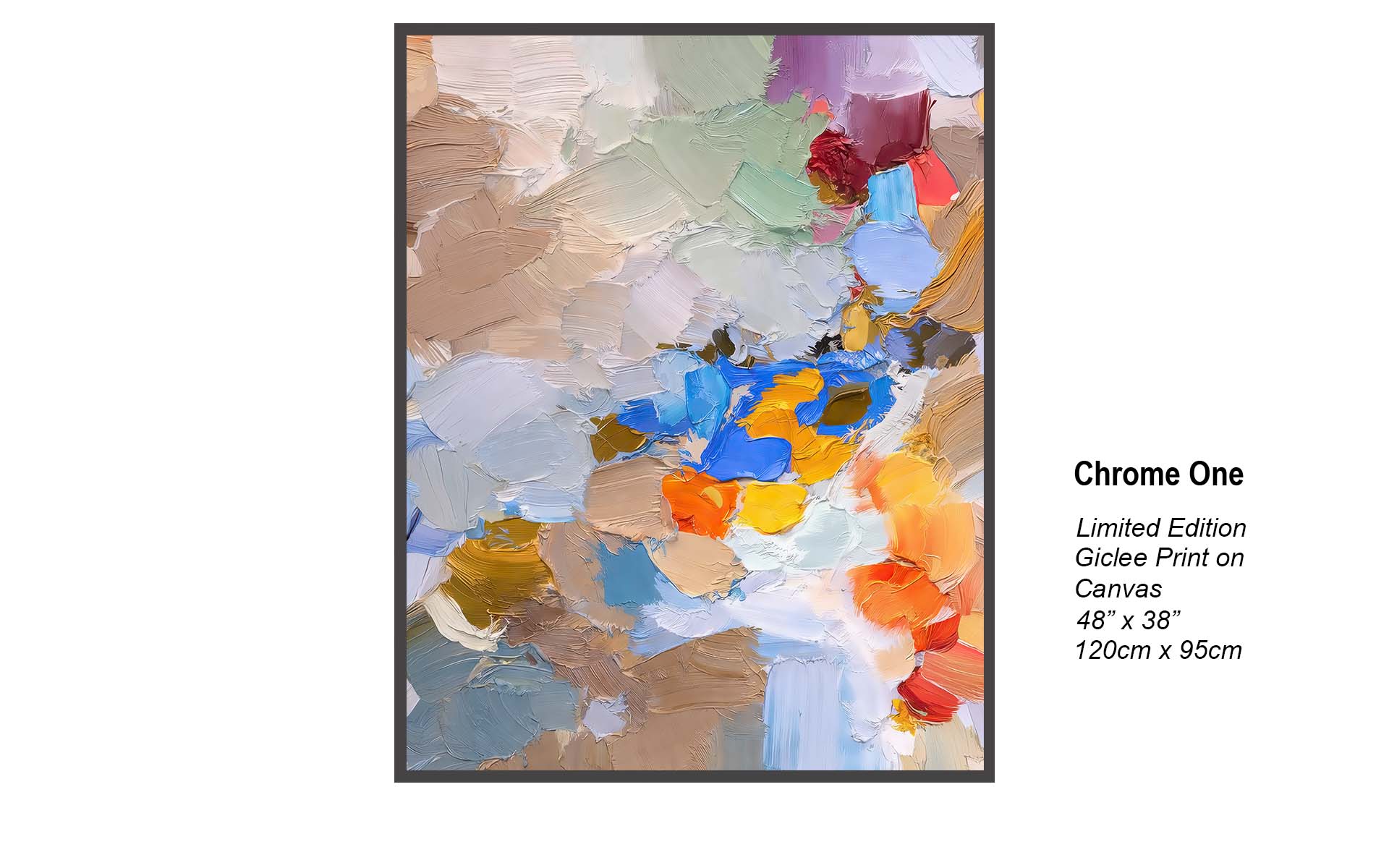 Chrome One | Contemporary Abstract Impasto Art