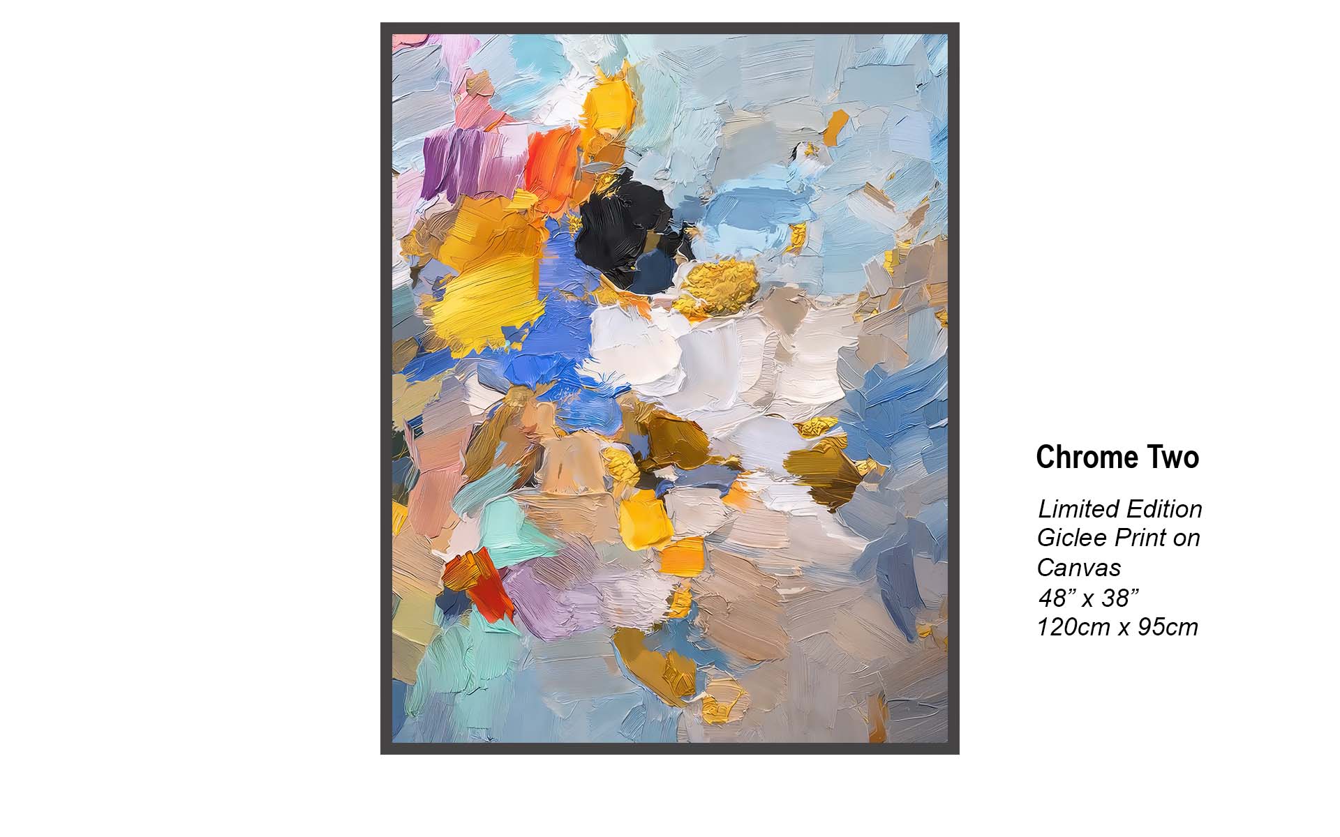 Chrome Two | Contemporary Abstract Impasto Art