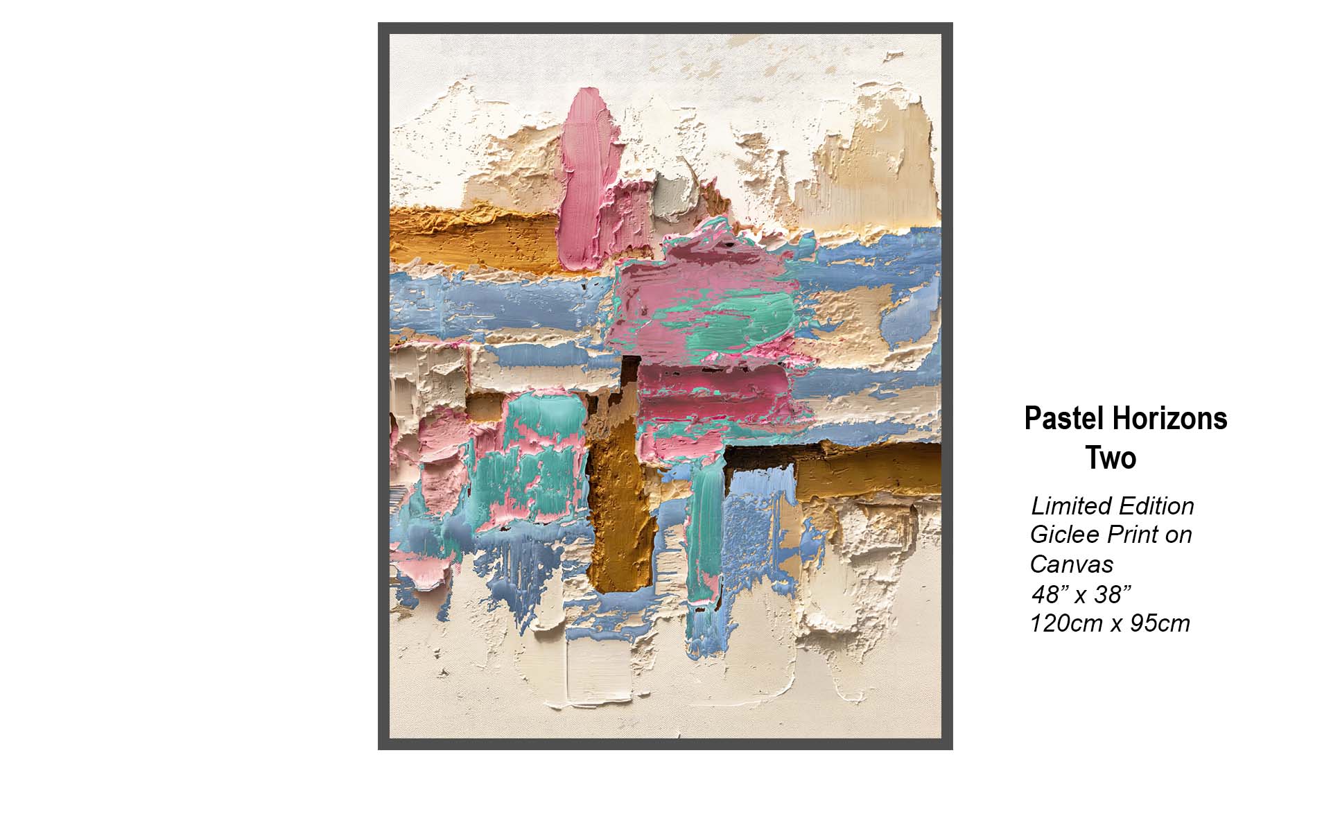 Pastel Horizons Two | Contemporary Abstract Diptych Art