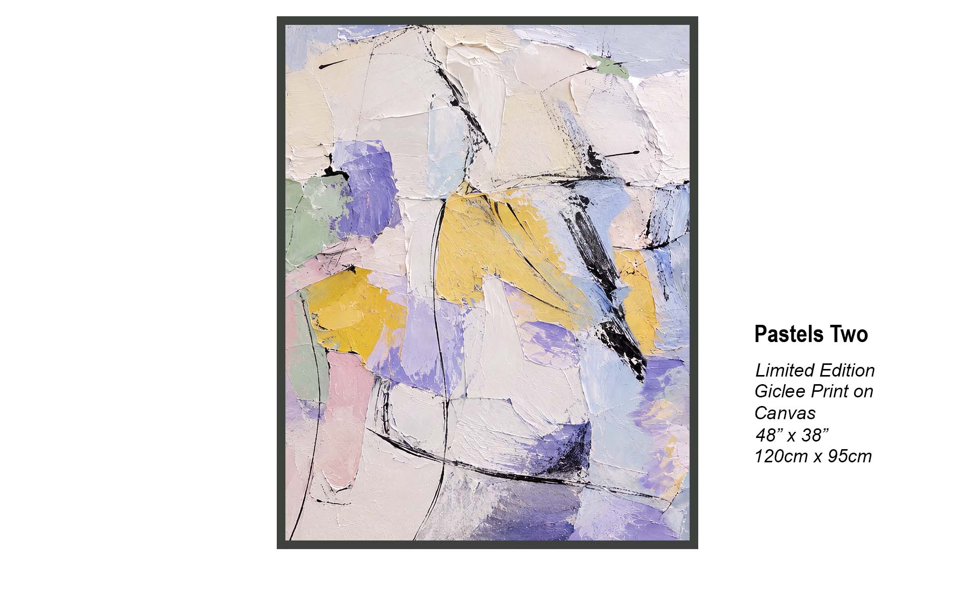 Pastels Two Abstract Art | Soft Pastel Impasto Painting
