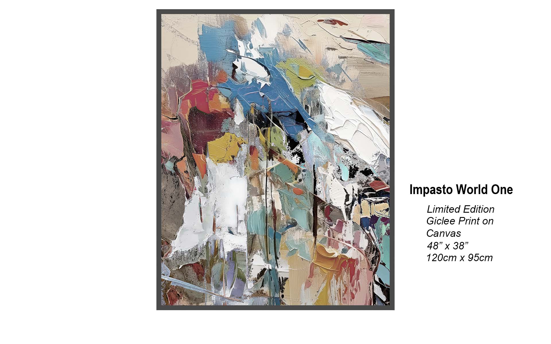 Impasto World One | Abstract Contemporary Art | Studio B Originals