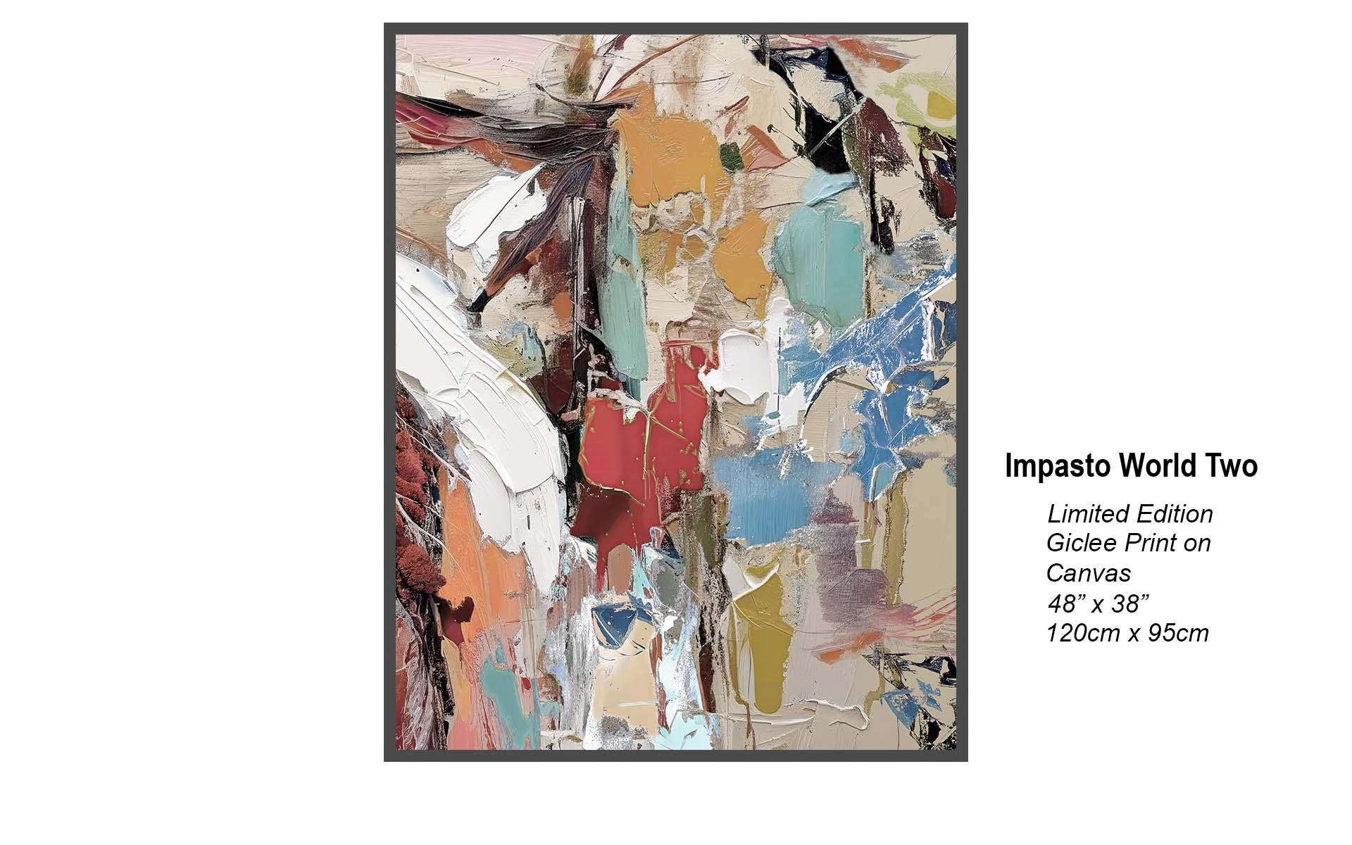 Impasto World Two | Abstract Contemporary Art | Studio B Originals