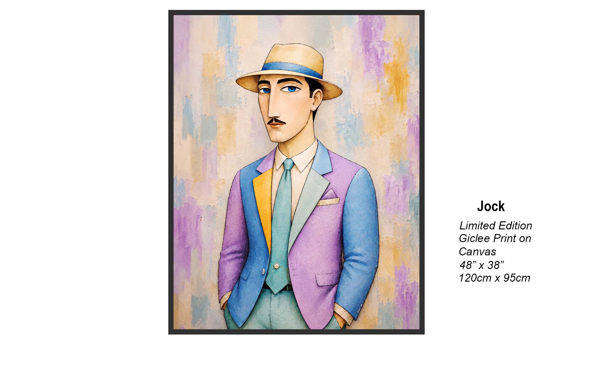 Jock – Pastel Impasto Portrait | Studio B Originals