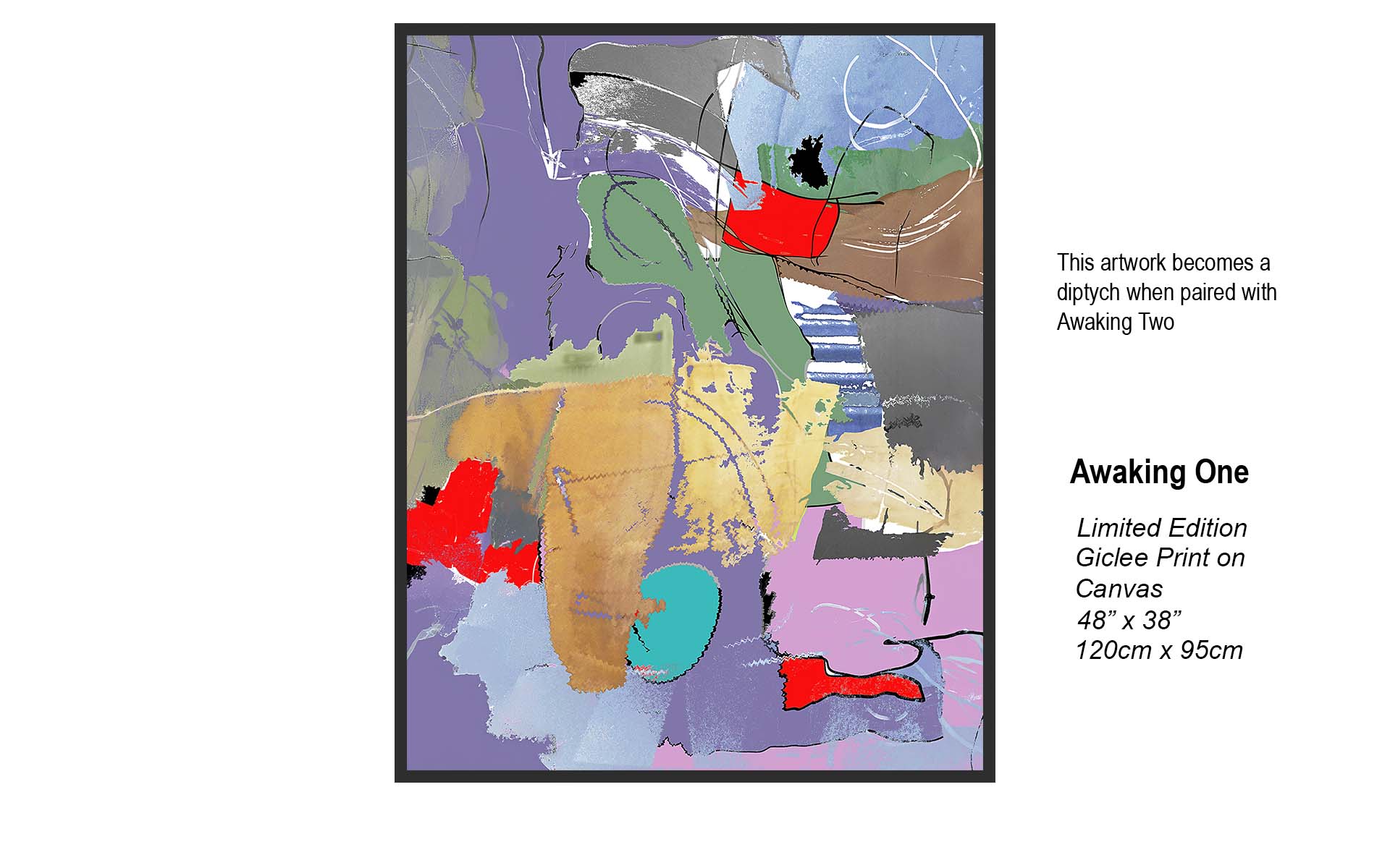 Awaking One | Colorful Abstract Art | Studio B Originals
