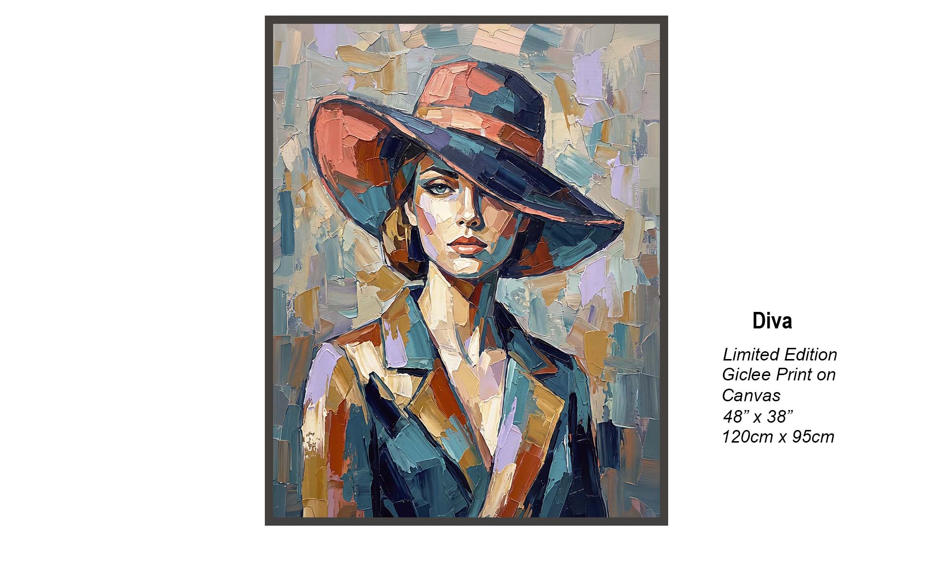 Diva – Contemporary Cubist Woman Art | Studio B Originals