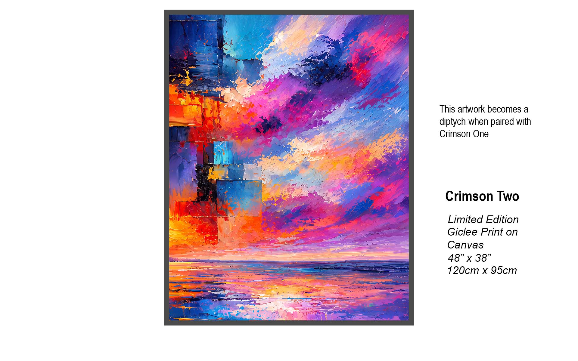 Crimson Two | Contemporary Abstract Sunset Art