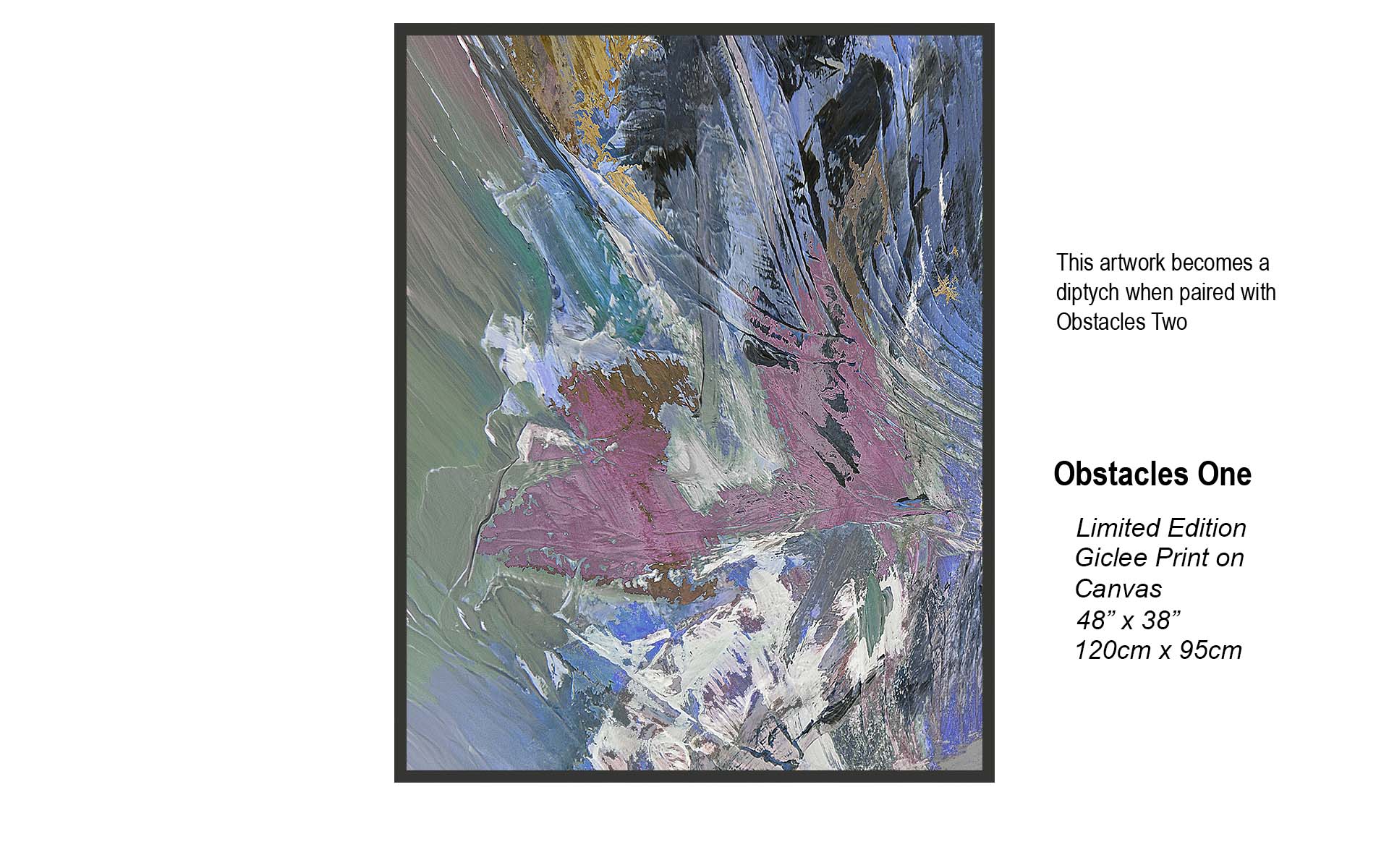 Obstacles One – Abstract Contemporary Fine Art | Studio B Originals