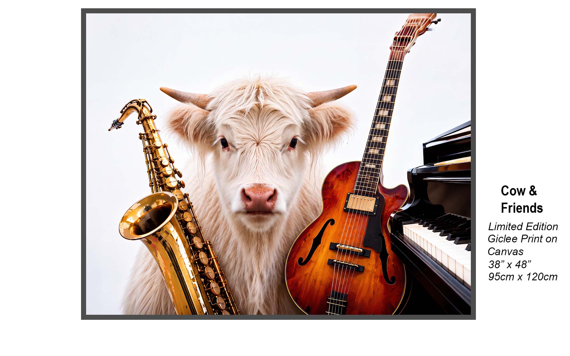 Cow & Friends – Highland Cow Music Art | Studio B Originals