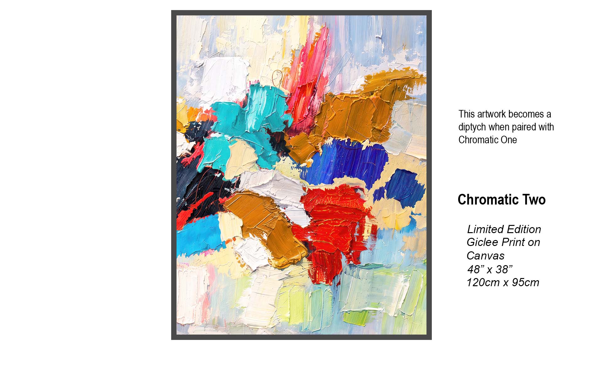 Chromatic Two | Abstract Impasto Art | Studio B Originals