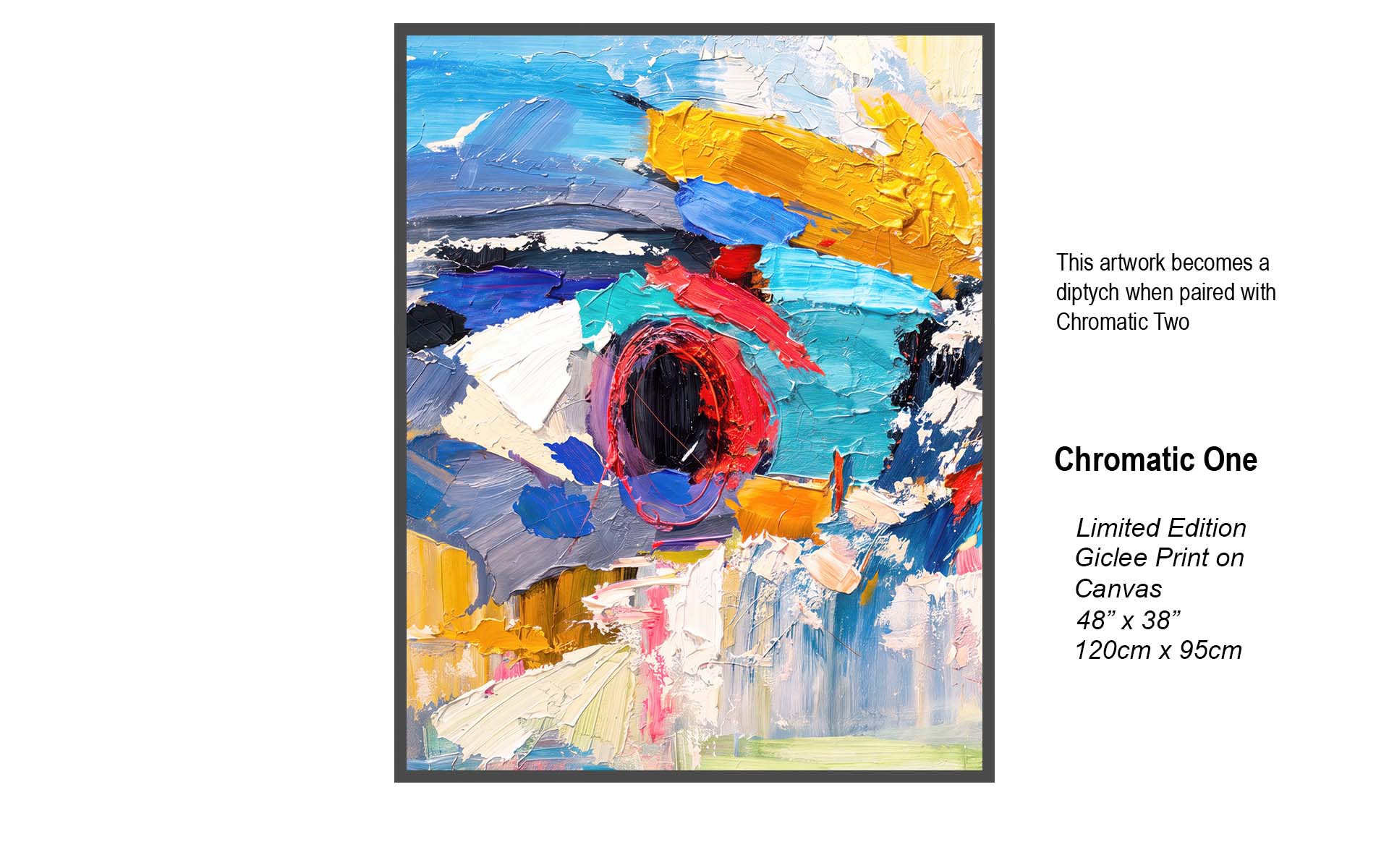 Chromatic One | Abstract Impasto Art | Studio B Originals