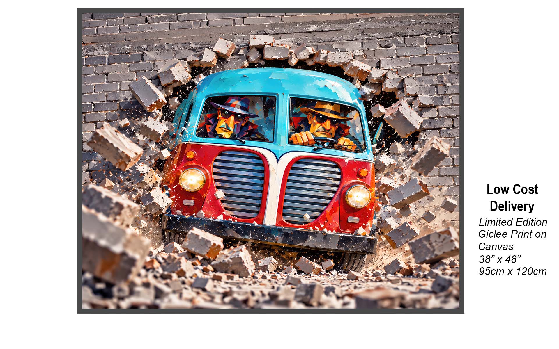 Low Cost Delivery | Colorful Pop Art Truck