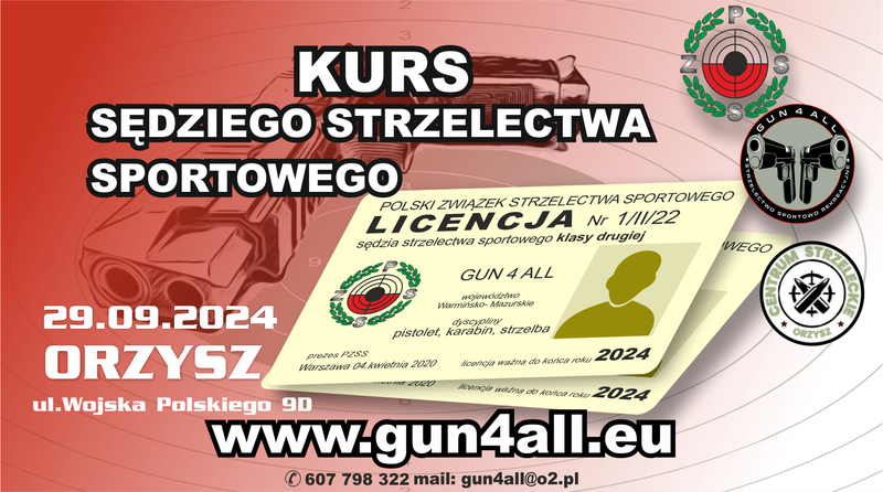 Sędzia Strzelectwa Sportowego kurs PZSS