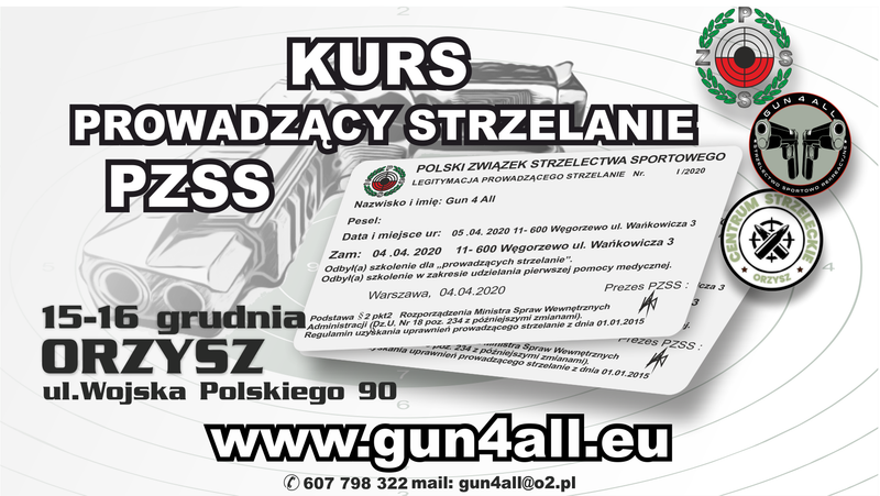 Prowadzący Strzelanie kurs PZSS
