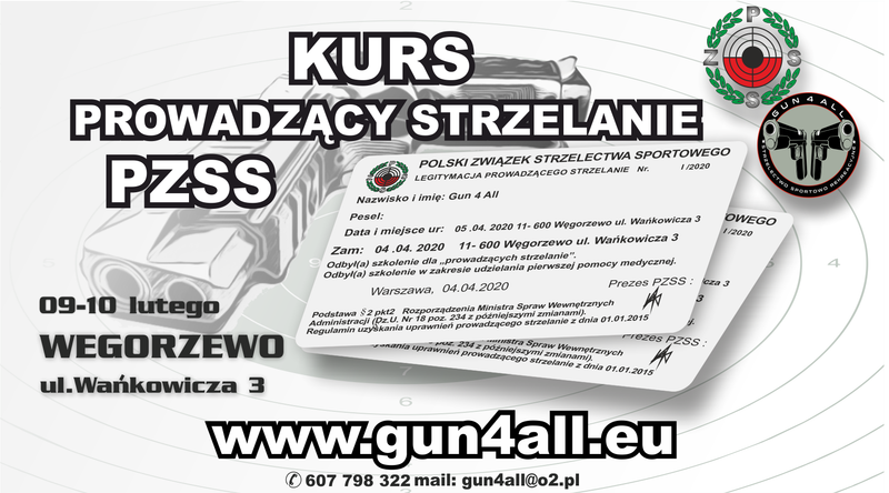 PROWADZĄCY STRZELANIE KURS PZSS