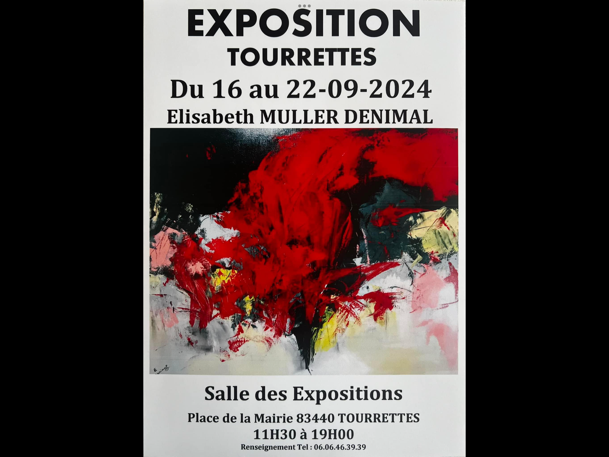 ÉLISABETH DENIMAL EXPOSE DU 16 AU 22 09 2024