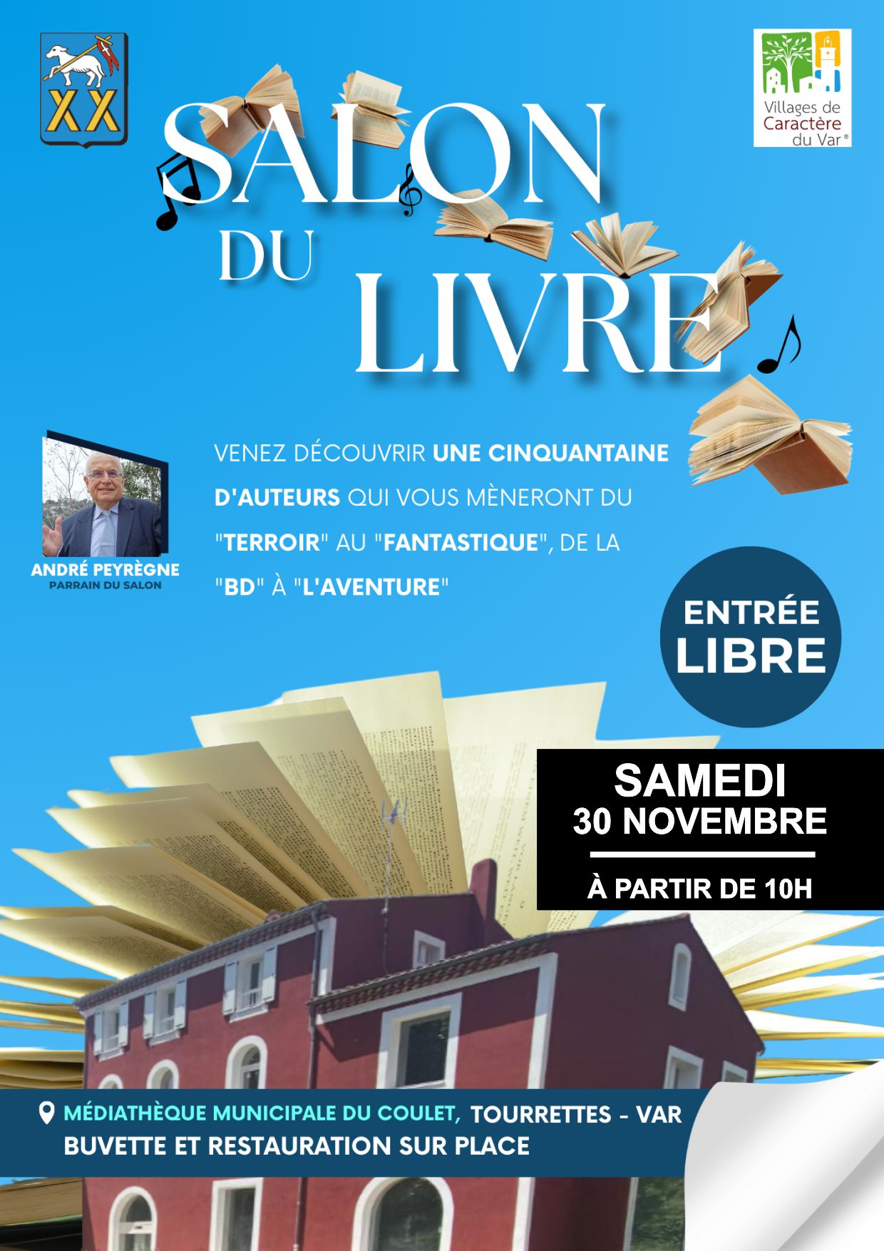 SALON DU LIVRE SAMEDI 30 NOVEMBRE