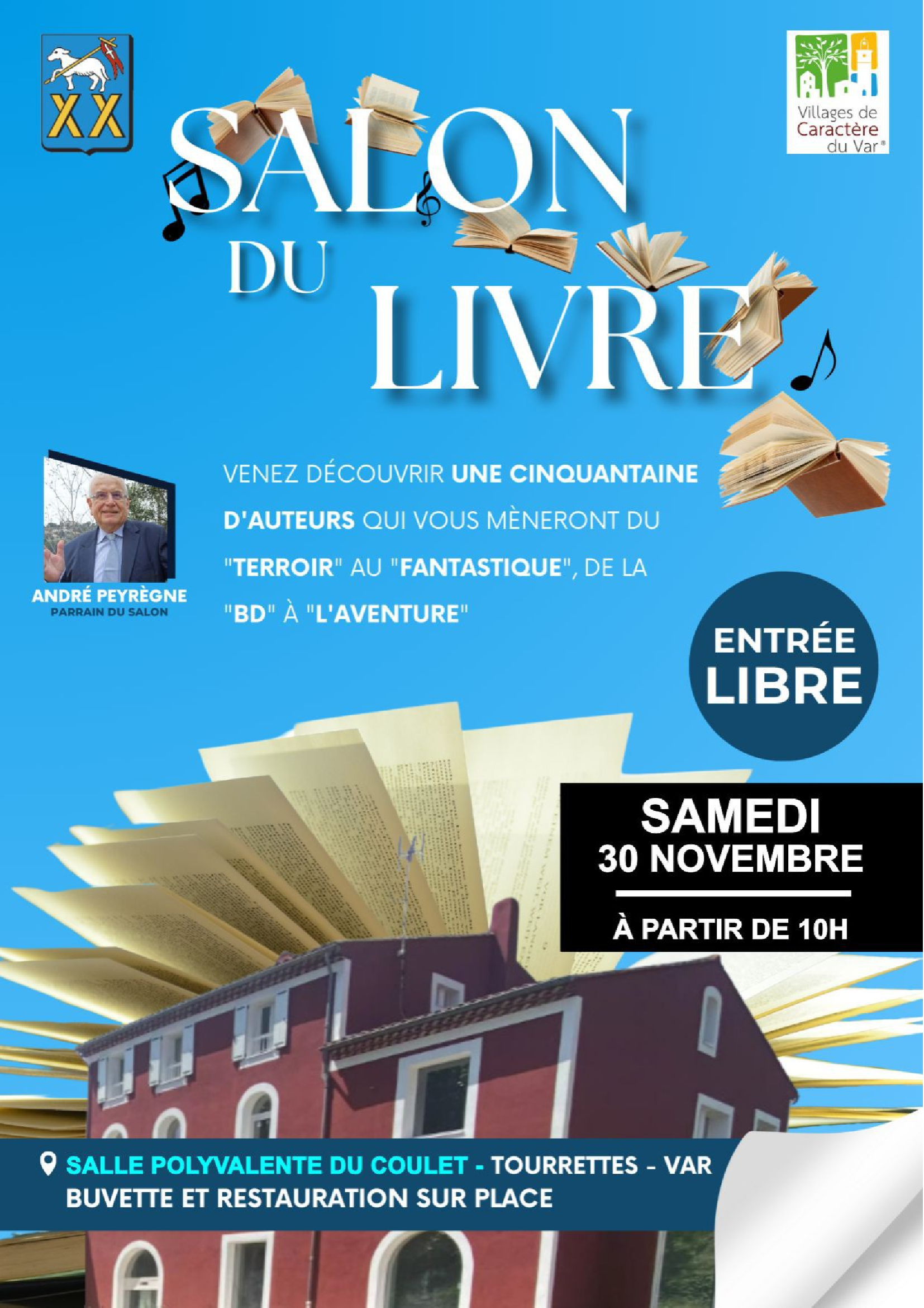 SALON DU LIVRE SAMEDI 30 NOVEMBRE SALLE DU COULET