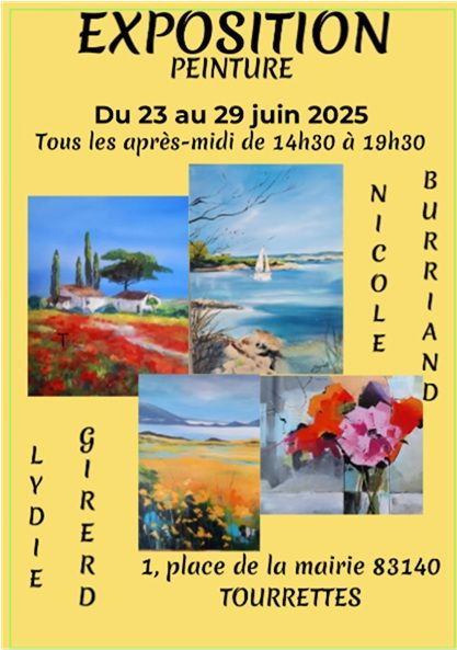 NICOLE BURRIAND ET LYDIE GIRERD EXPOSENT DU 23 AU 29 JUIN