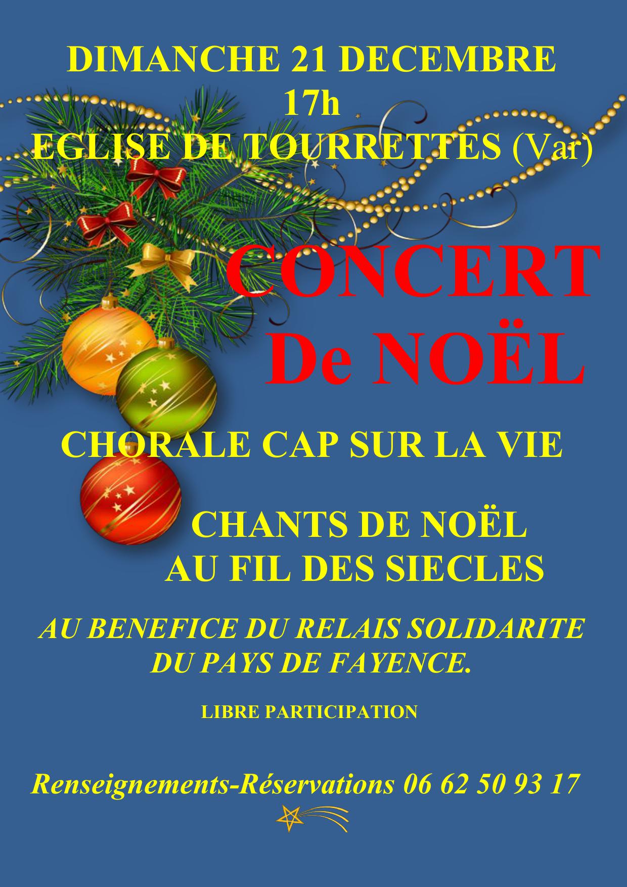 CONCERT DE NOËL  DIMANCHE 21 DÉCEMBRE