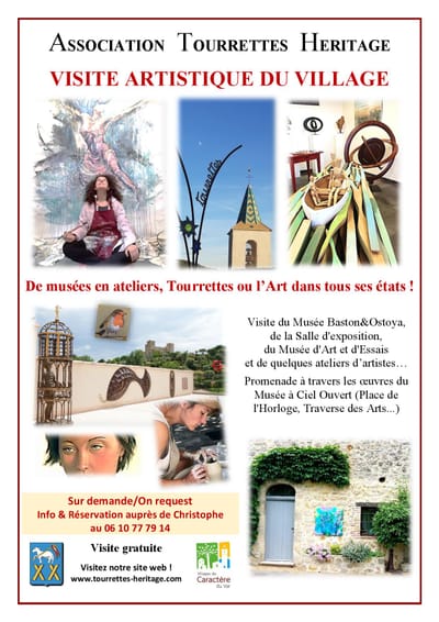 VISITES ARTISTIQUES DE TOURRETTES